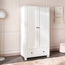 Little Darling 2-Door Wardrobe with Drawers-babyandkids-roomfurniture-wardrobes-image-1