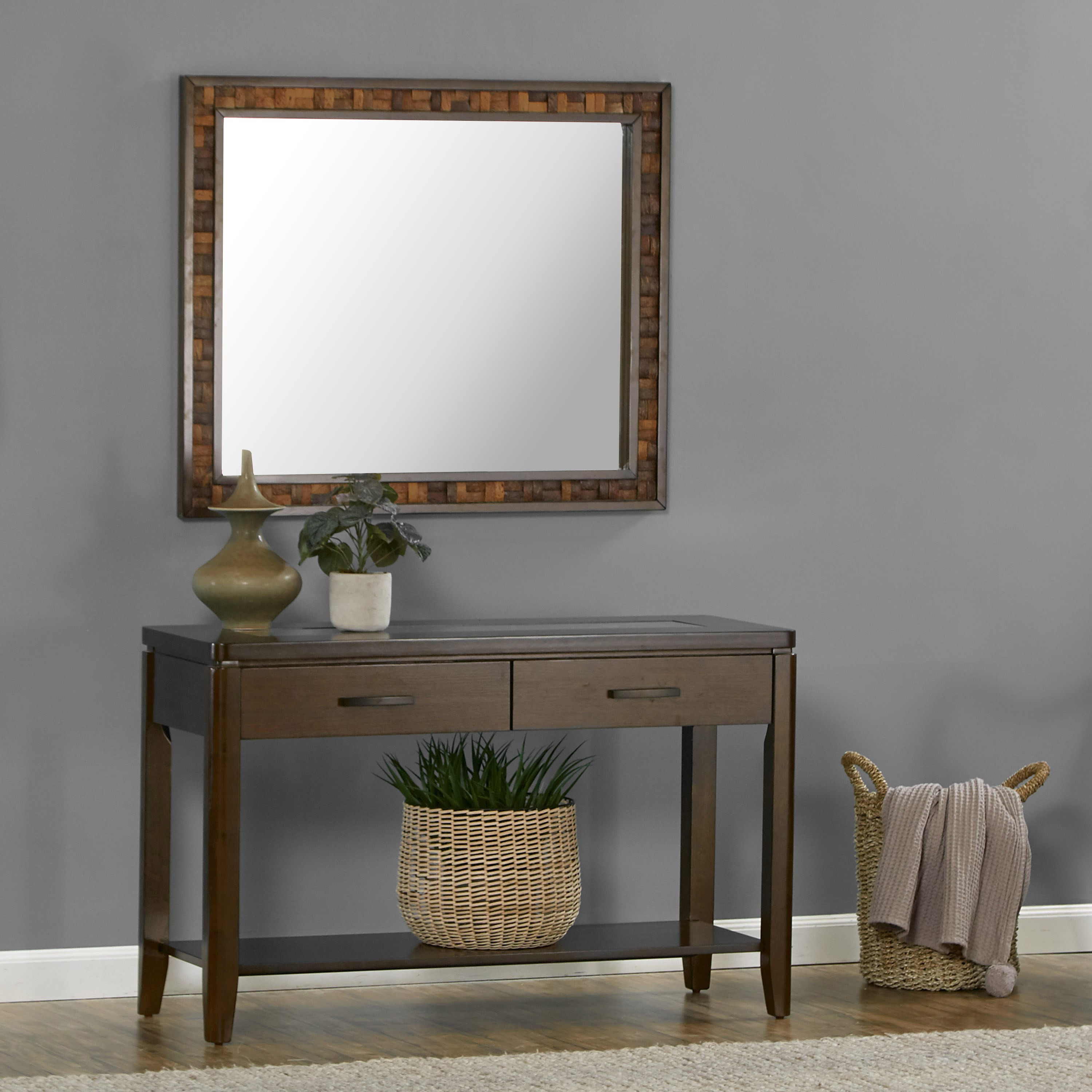 2 drawer outlet console table