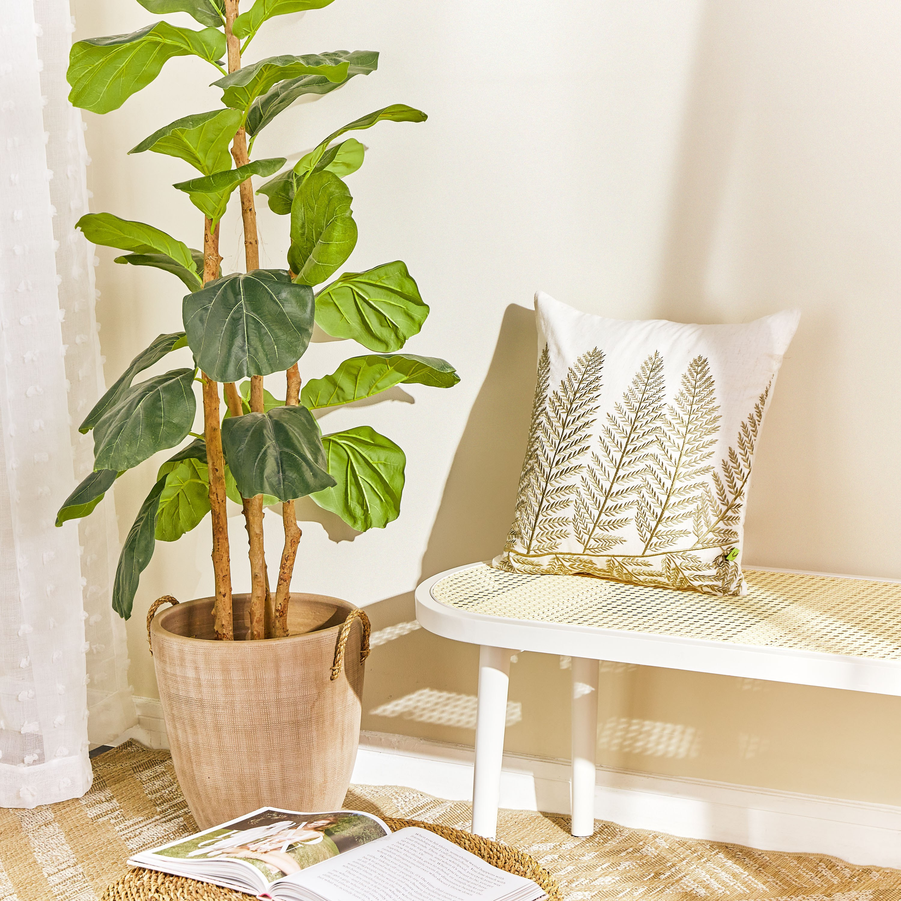 Leaf Cushion Cover - 45x45 cm-household-cushionsandthrows-cushioncovers-image-5