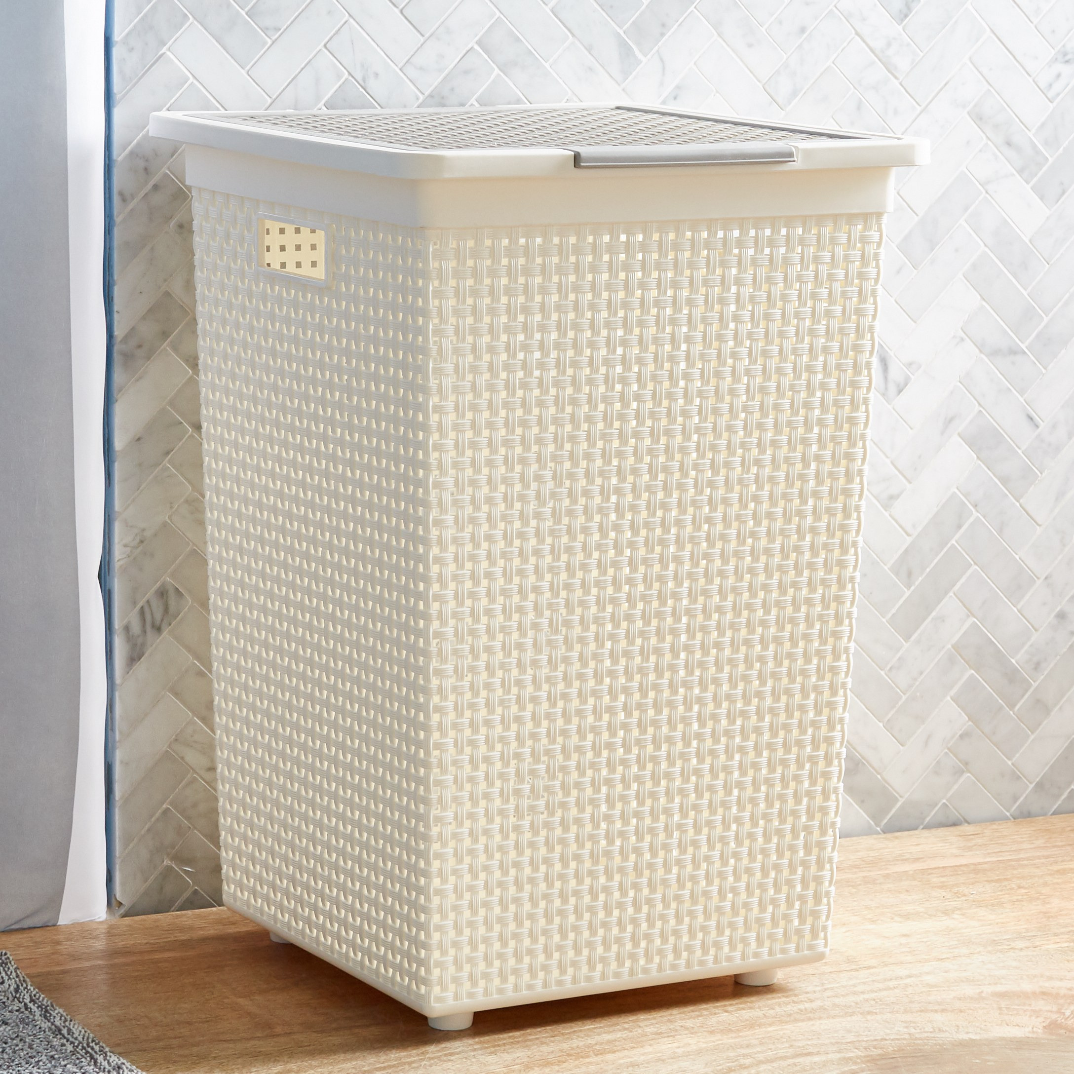 Adric Laundry Hamper with Cutout Handles-household-bathandlaundry-laundrysolutions-laundryhampers-image-1