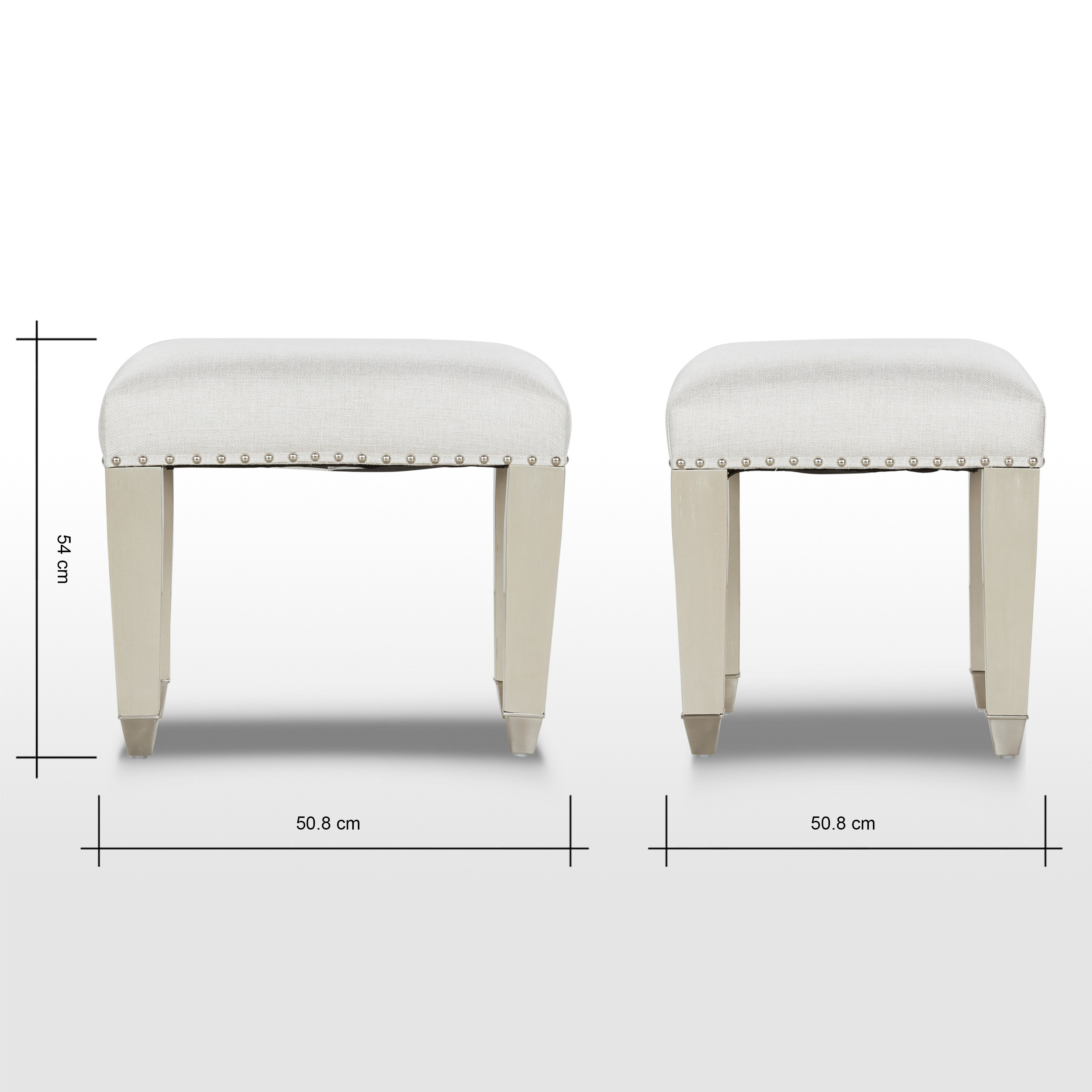 White dressing online table stools