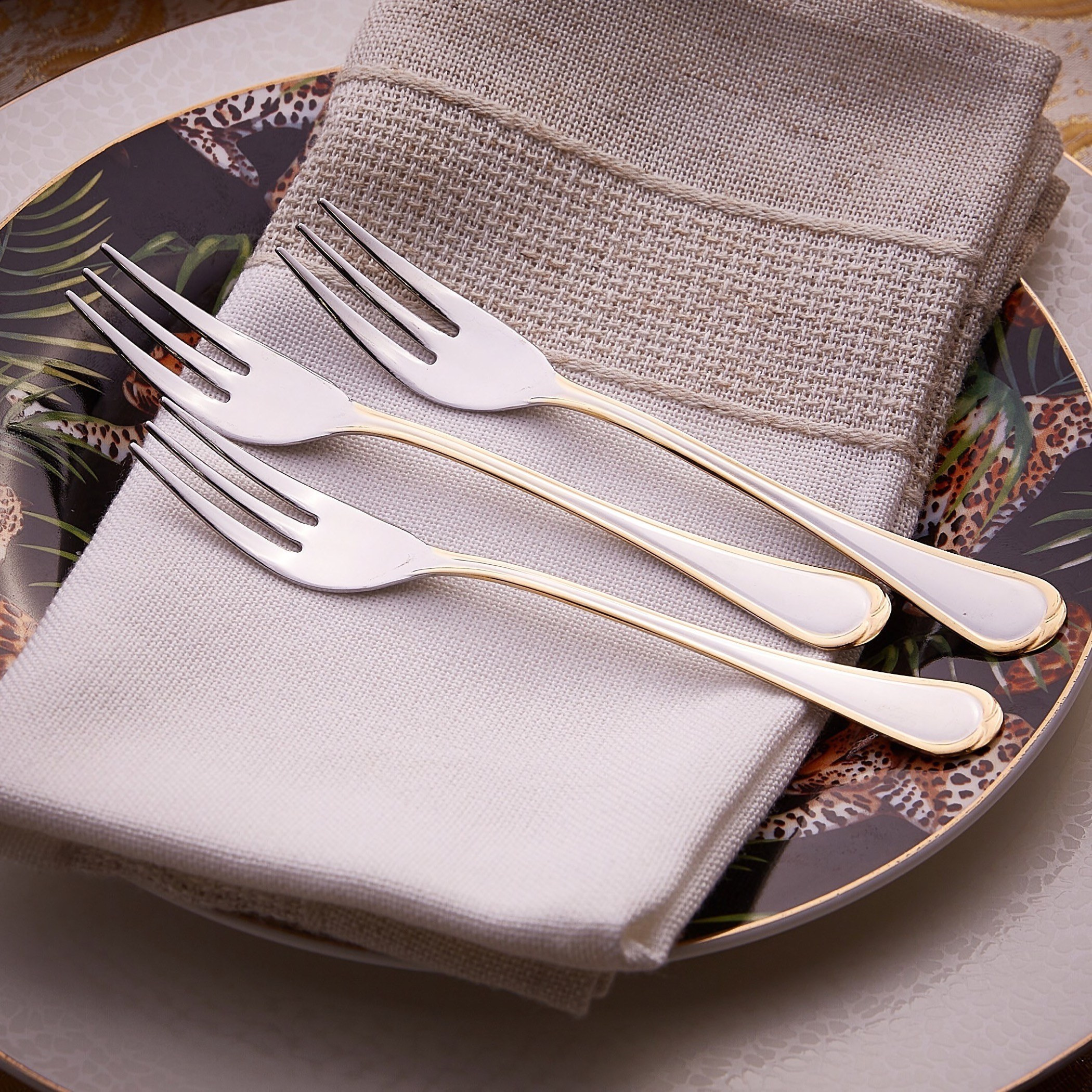 Mystic Cake Fork - Set of 3-household-dining-cutlery-spoonsforksandknives-image-1