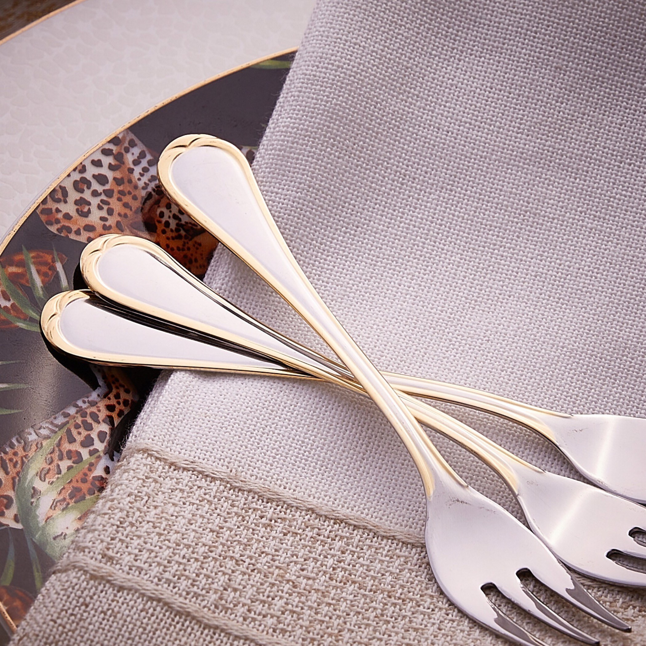 Mystic Cake Fork - Set of 3-household-dining-cutlery-spoonsforksandknives-image-2