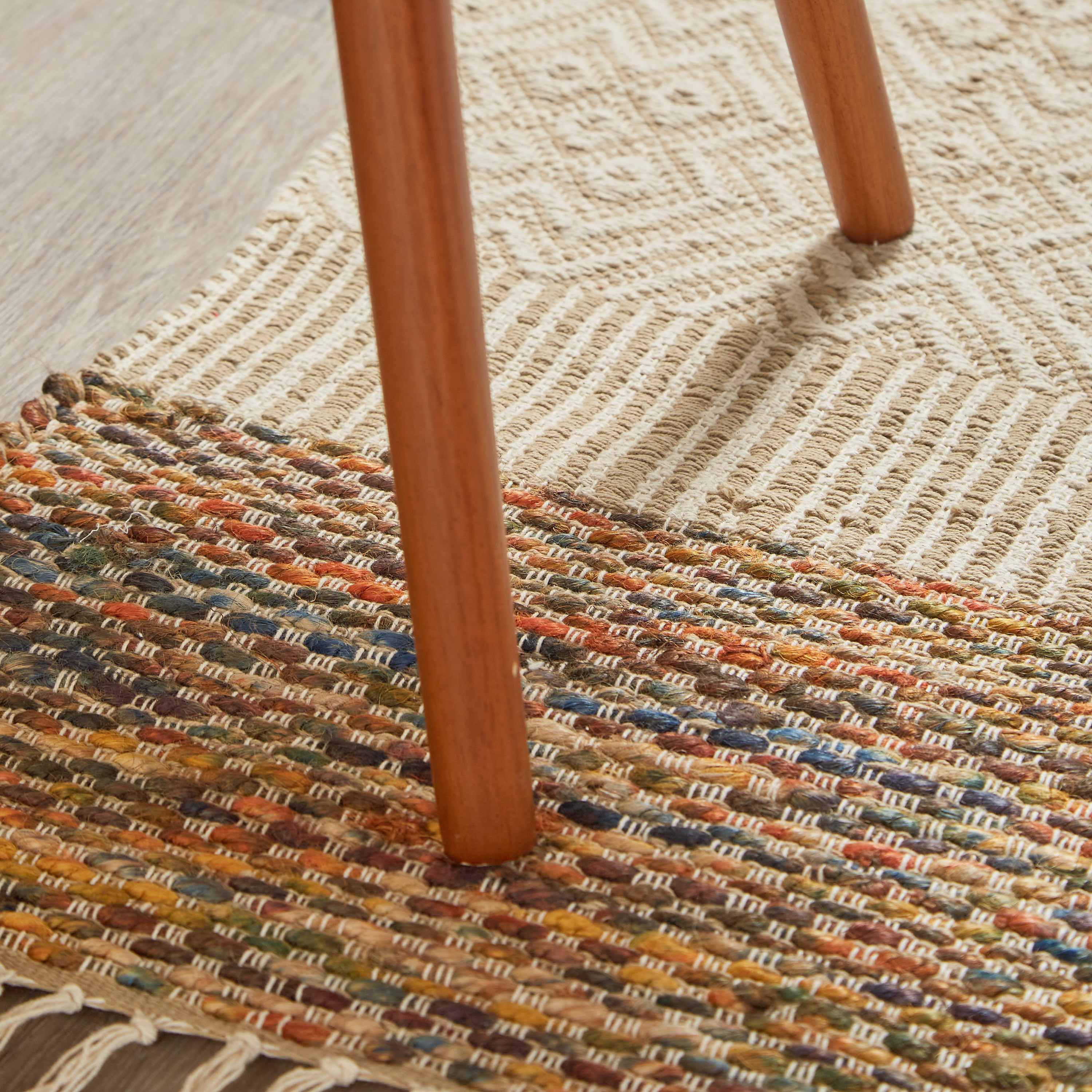 Colorband Handwoven Dhurrie - 90x150 cm-household-rugsandcarpets-rugs-image-4