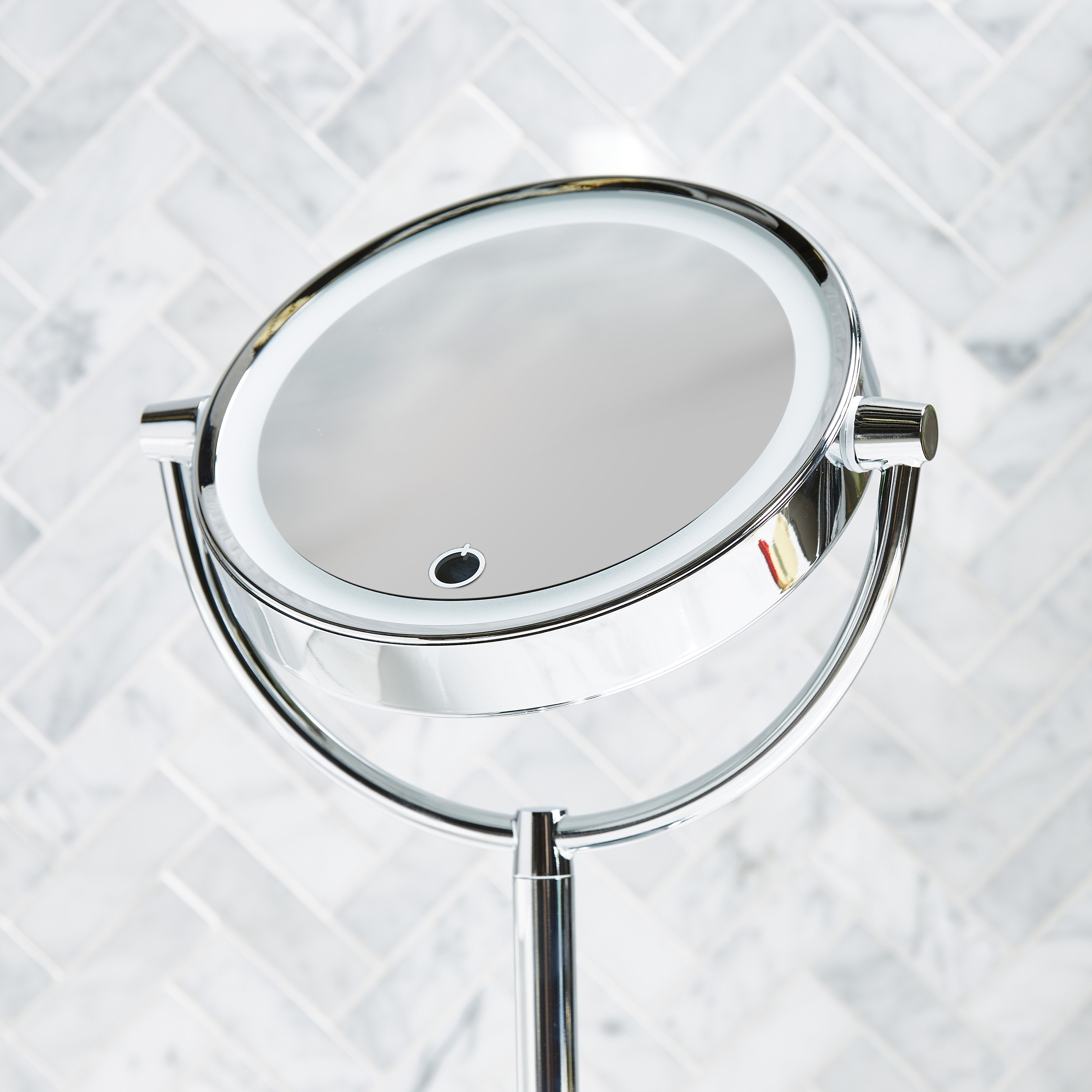 LED Double Sided Table Mirror - 20 cm-household-bathandlaundry-bathmirrors-bathroommirrorsandcabinets-image-3