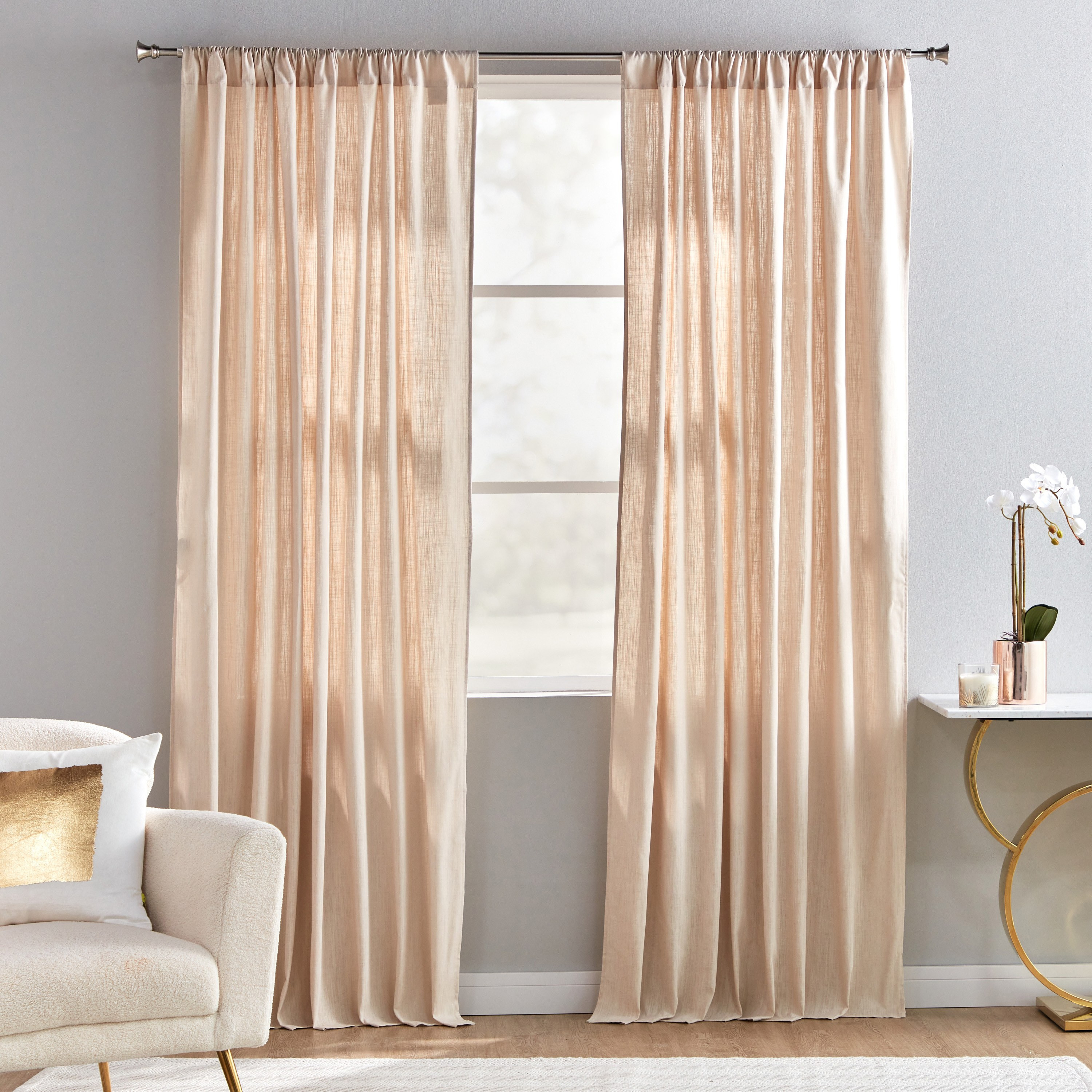 زوج ستائر سلوب اتجاهين - 140x240 سم-household-windows-curtains-image-1