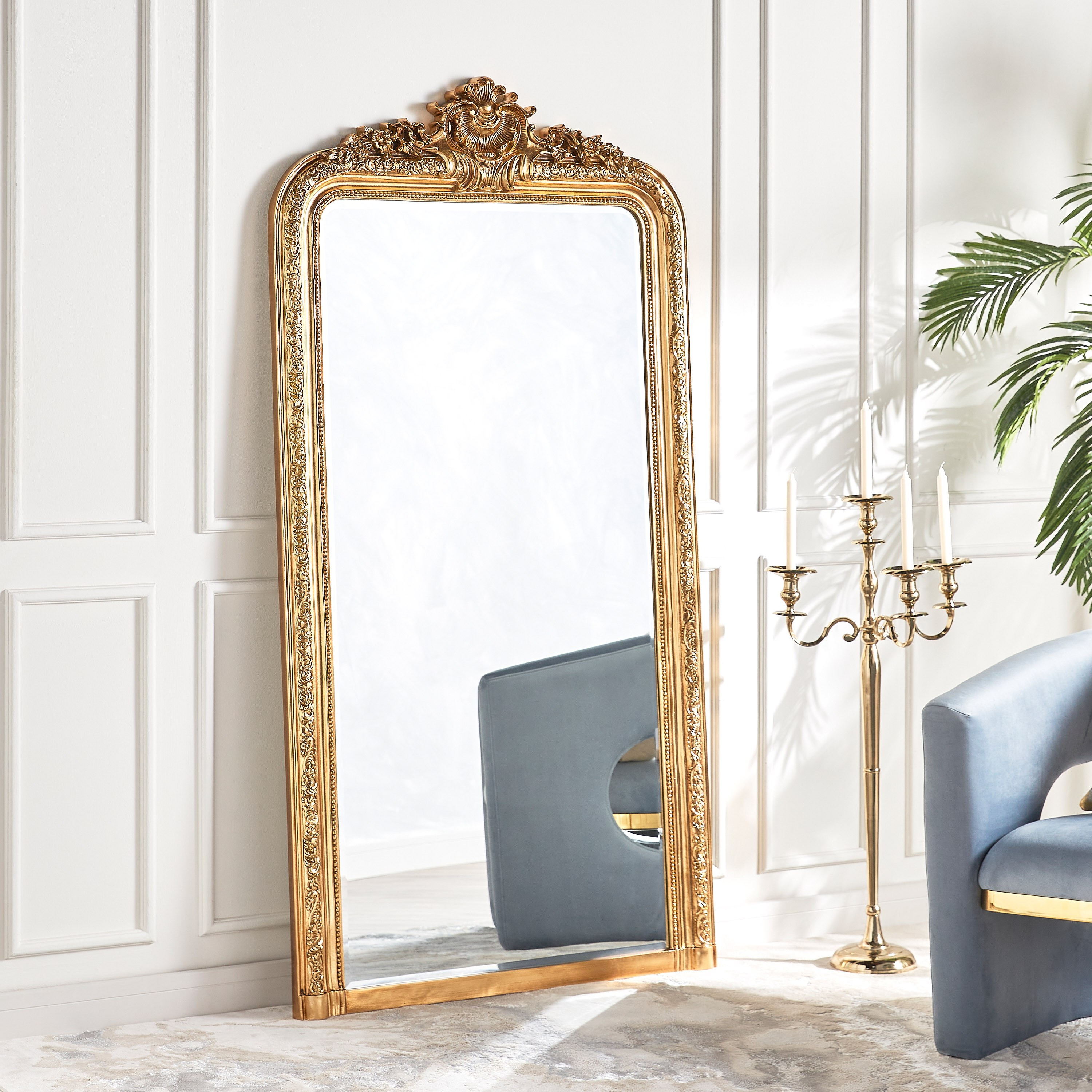 Suraj Leaner Floor Mirror - 100x5x196 cm-household-walldecorandmirrors-mirrors-floormirrors-image-1