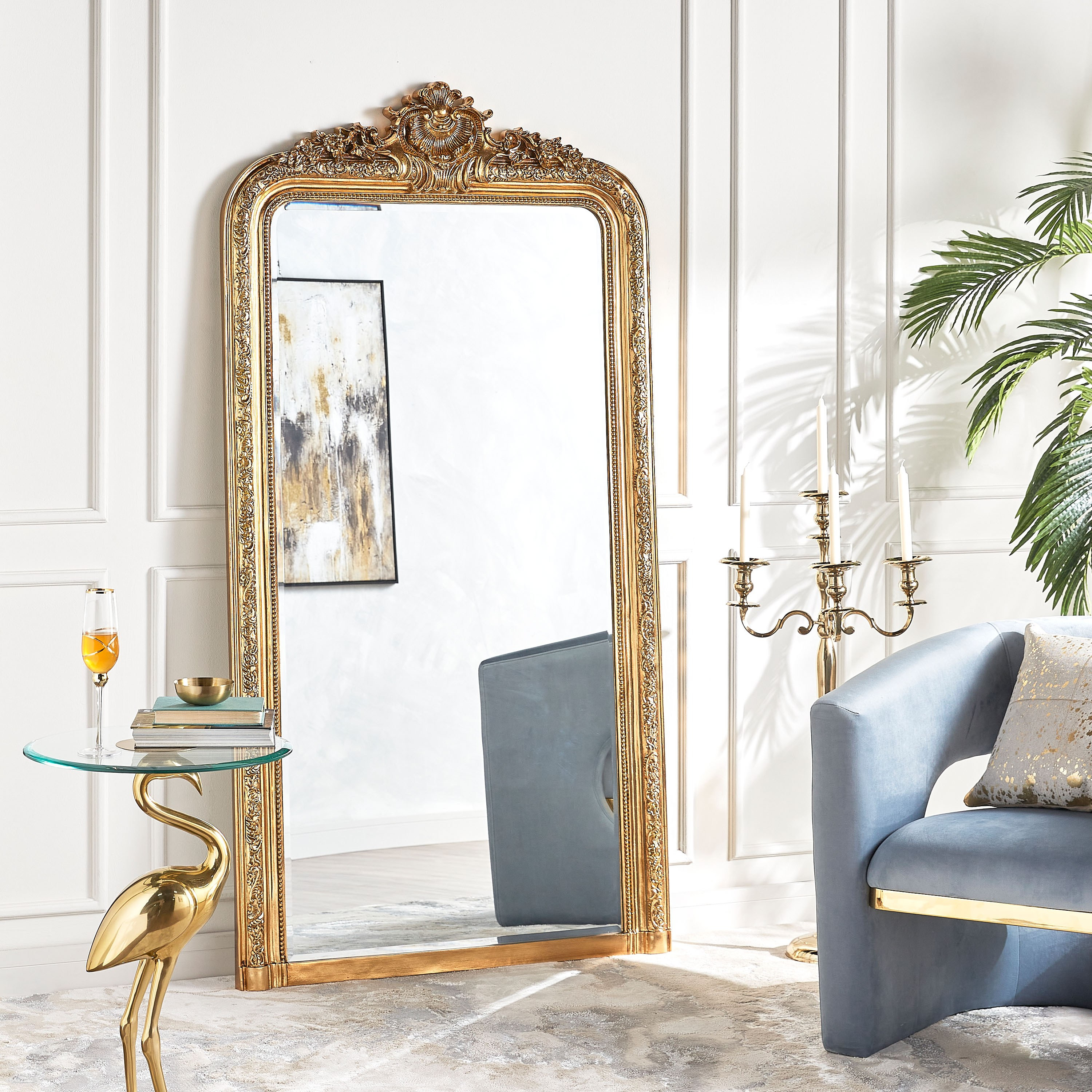 Suraj Leaner Floor Mirror - 100x5x196 cm-household-walldecorandmirrors-mirrors-floormirrors-image-4
