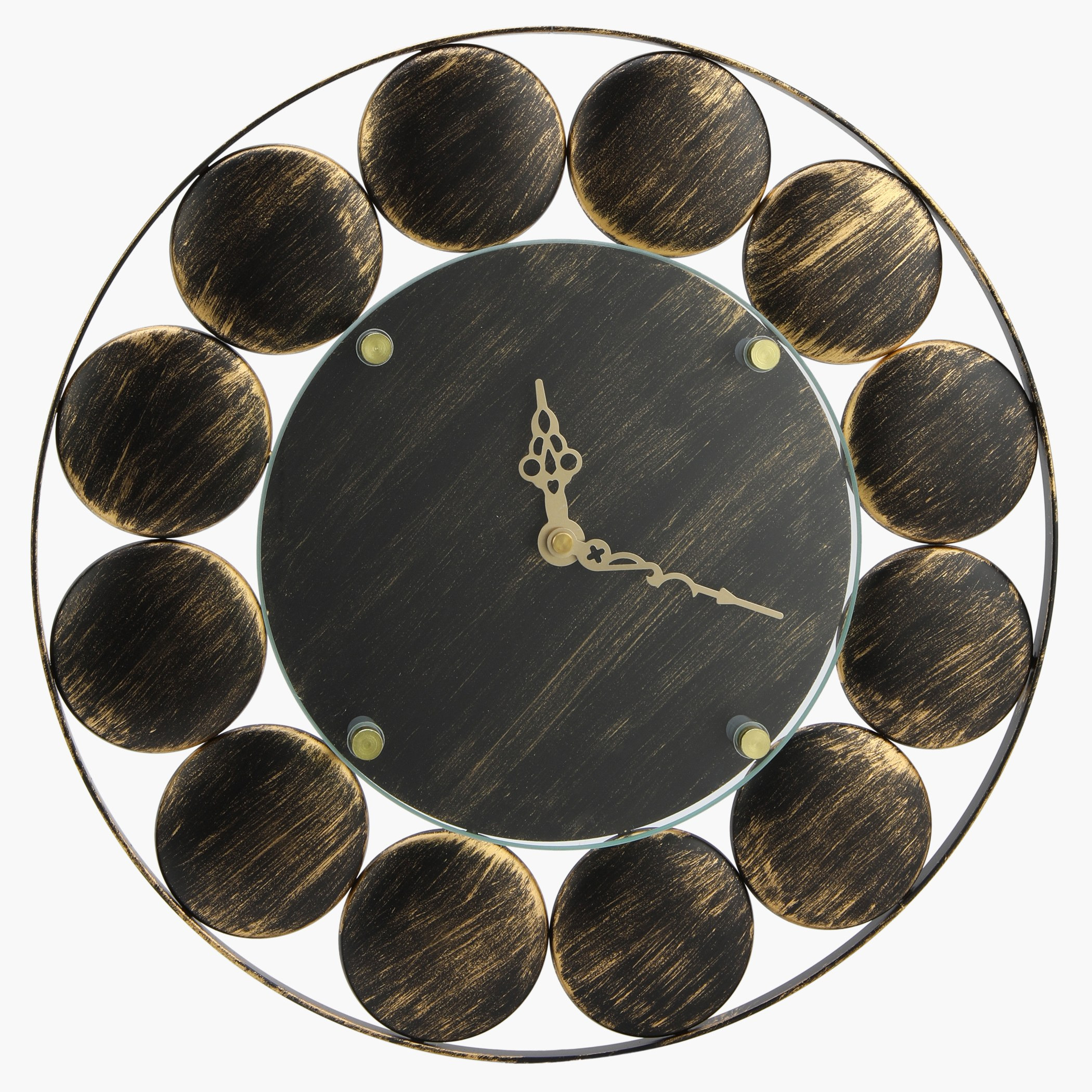 Shop Acle Metallic Wall Clock Online | Home Centre UAE
