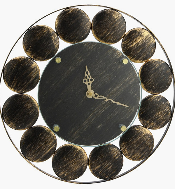646 Clock Shop Acle Metallic Wall Clock Online | Home Centre UAE
