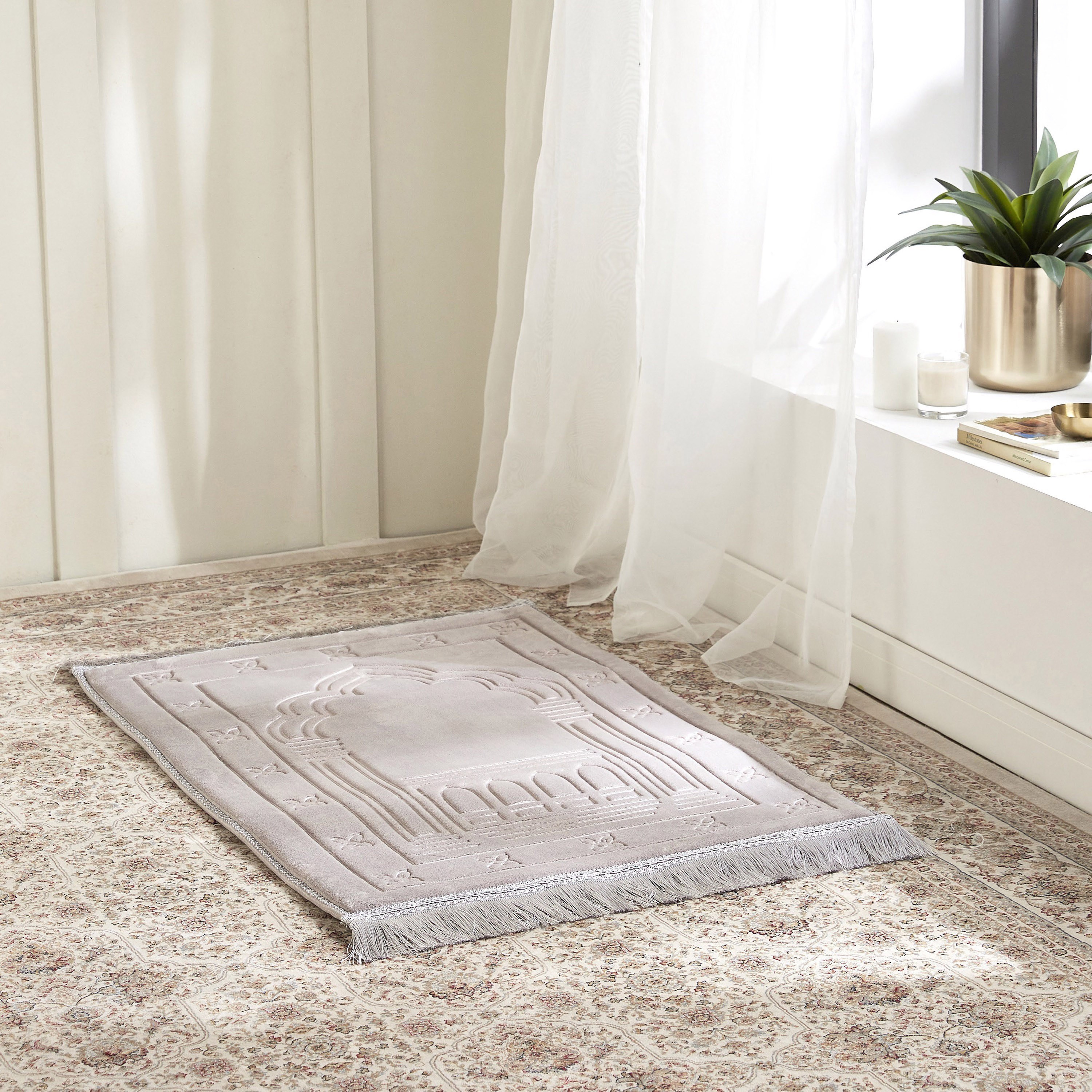 Mono Comfort Prayer Mat - 80x115 cms-household-rugsandcarpets-prayermats-image-4