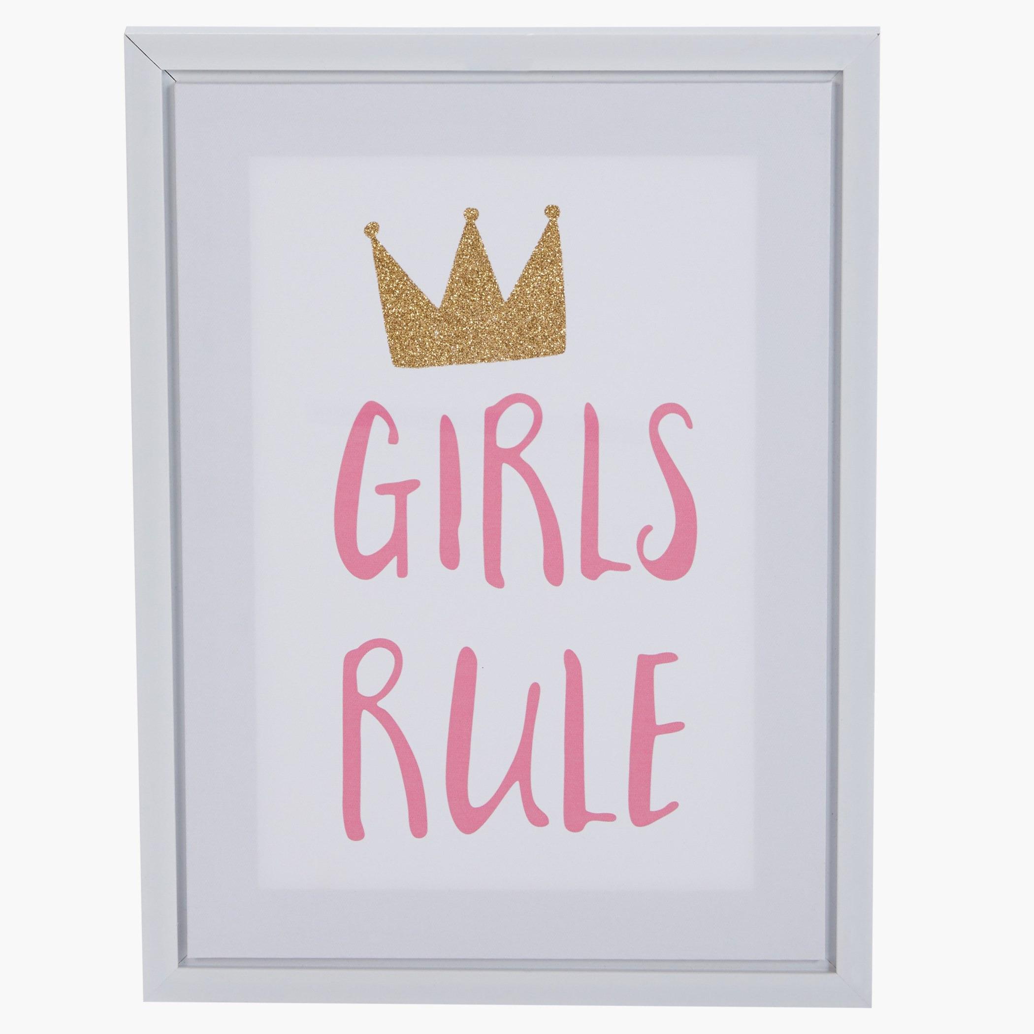 Shop Wendy Words Girls Rule Printed Picture Frame Online | Home Centre UAE