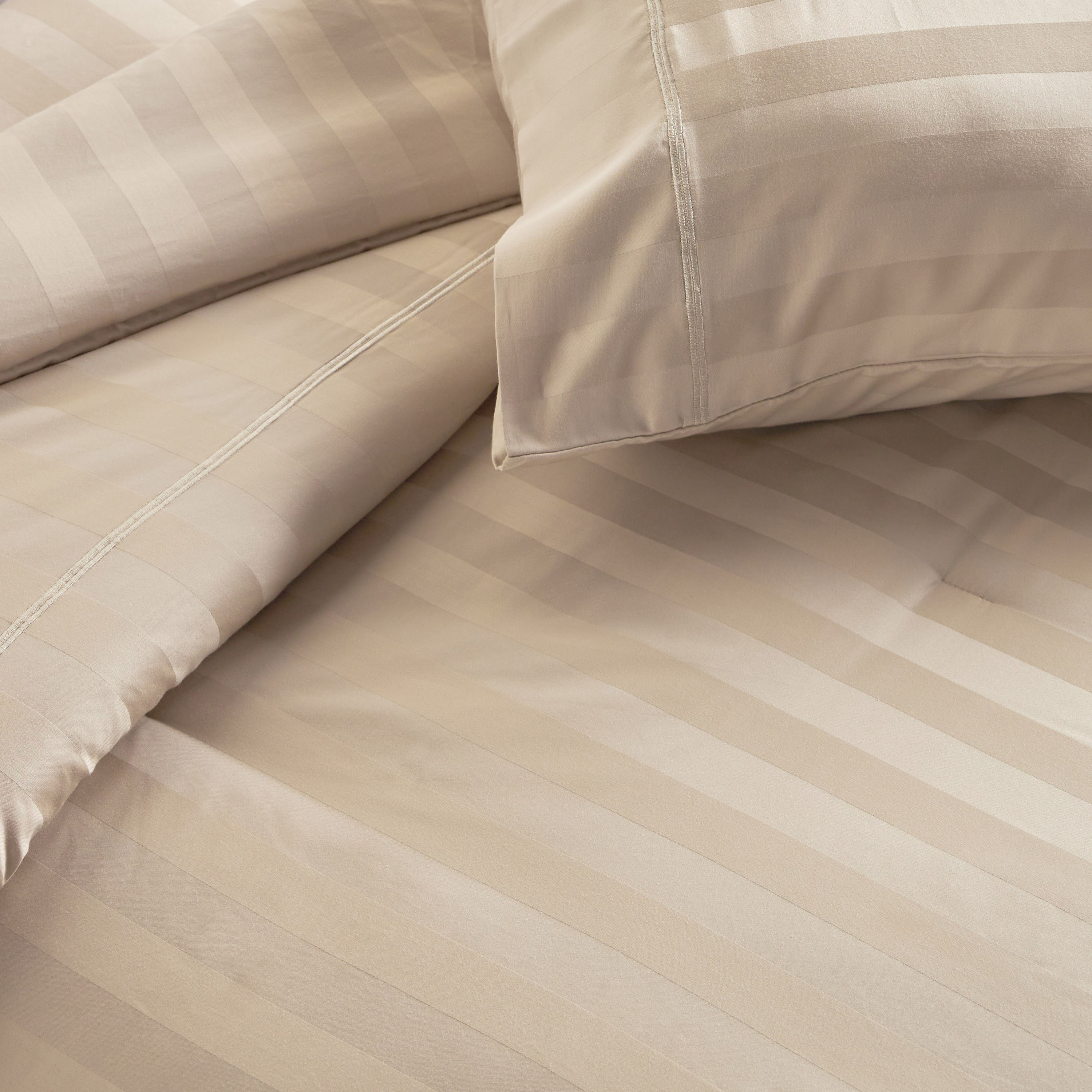 Satin Stripe Pima Cotton Sateen 525 Thread Count 3-Piece Full Comforter Set - 160x240 cm-household-bedding-comfortersandbedspreads-comforters-image-4