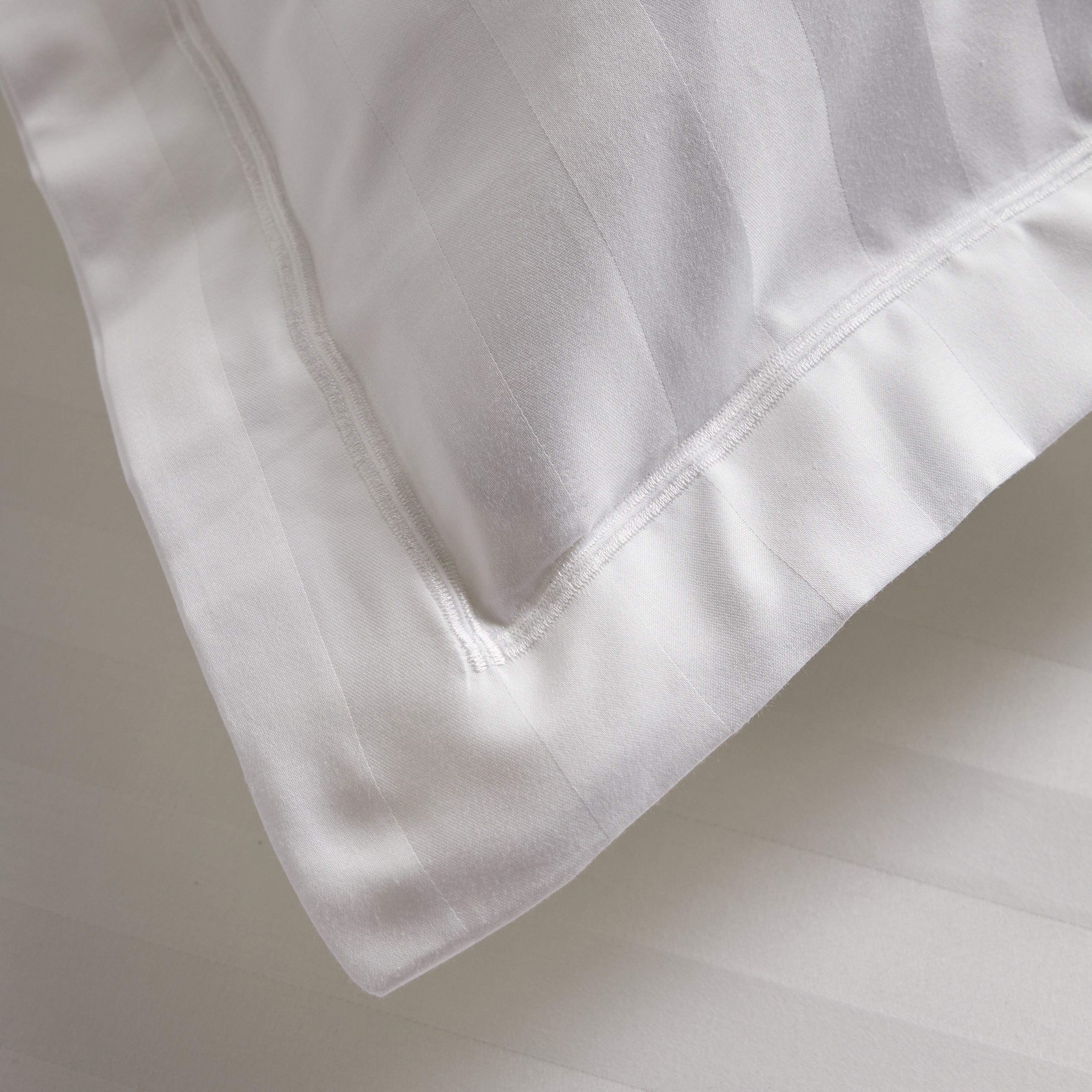 Satin Stripe Pima Cotton Sateen 525 Thread Count 2-Piece Standard Pillowcase Set - 50x75 cm-household-bedding-sheetsandpillowcases-pillowcases-image-3