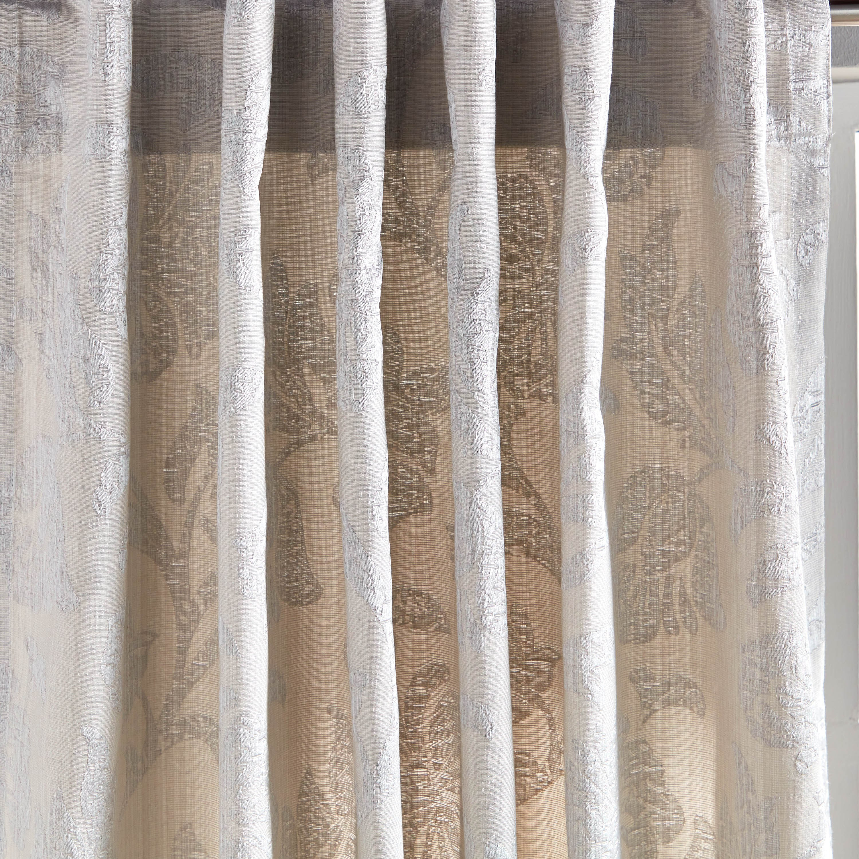 Torino 2-Piece Unlined Curtain Set - 135x240 cm-household-windows-curtains-image-2