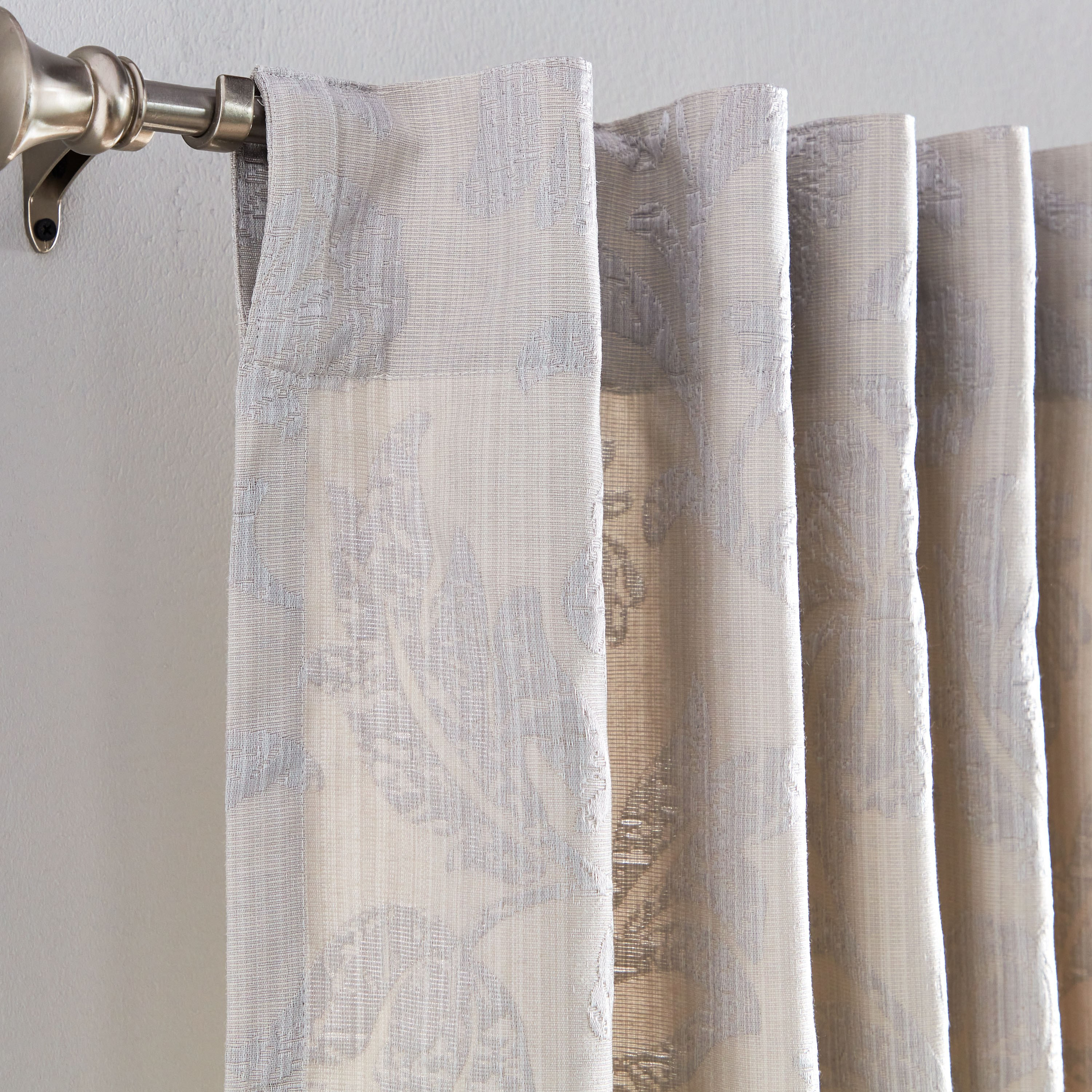 Torino 2-Piece Unlined Curtain Set - 135x240 cm-household-windows-curtains-image-3