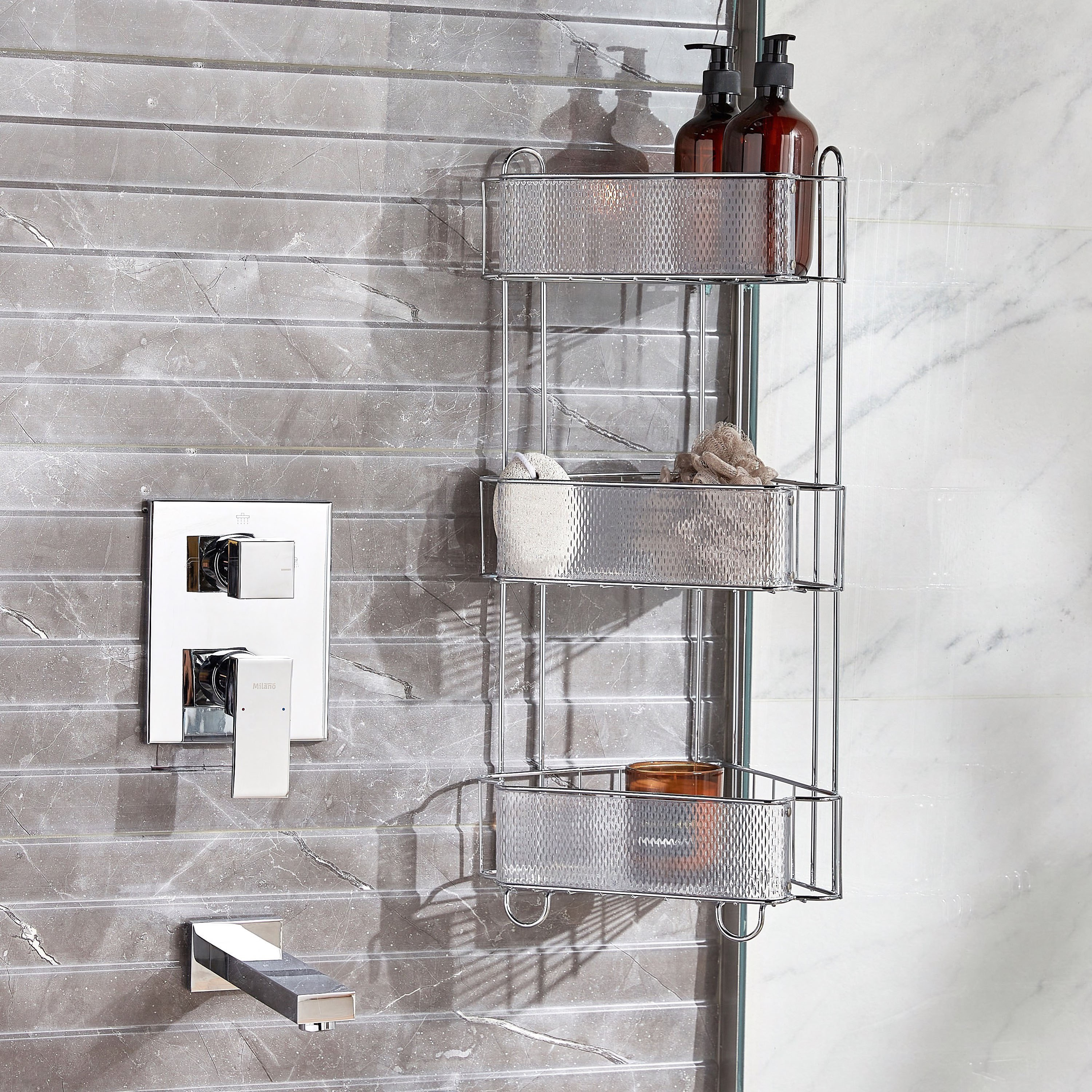 Rain 3-Tier Corner Shower Caddy-household-bathandlaundry-bathroomorganizing-showerfixturesandcaddies-image-3