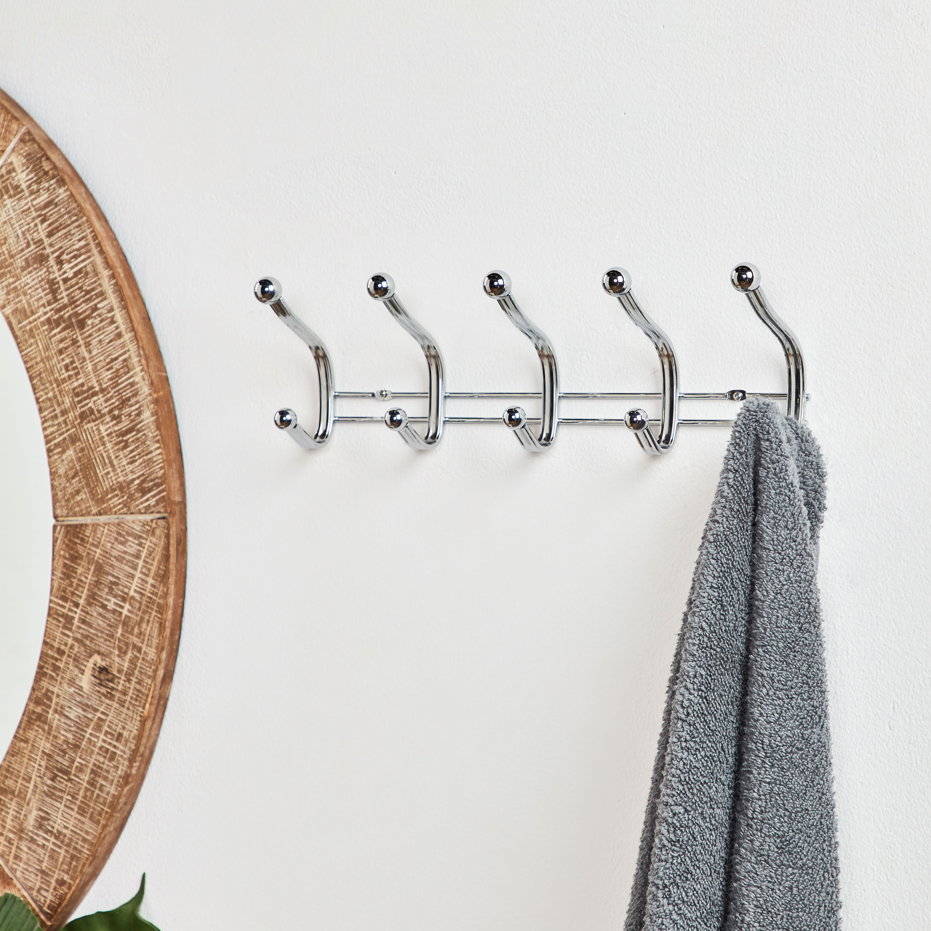 Shop Ross Wall Mounted 5 Hook Rack Home Centre KSA