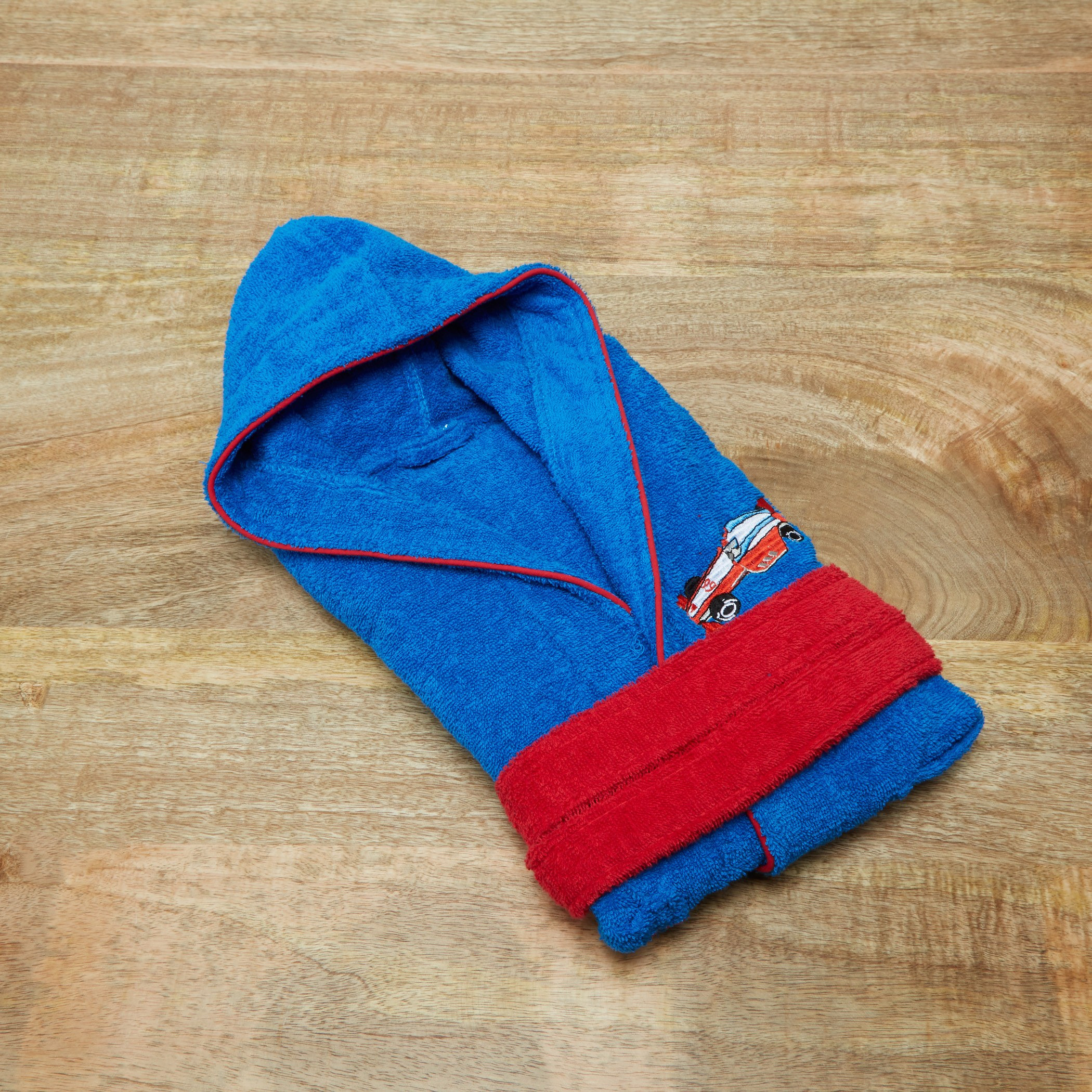 Champ's Racer Long Sleeves Bathrobe-babyandkids-bathandstorage-bath-bathrobesandponchos-image-1