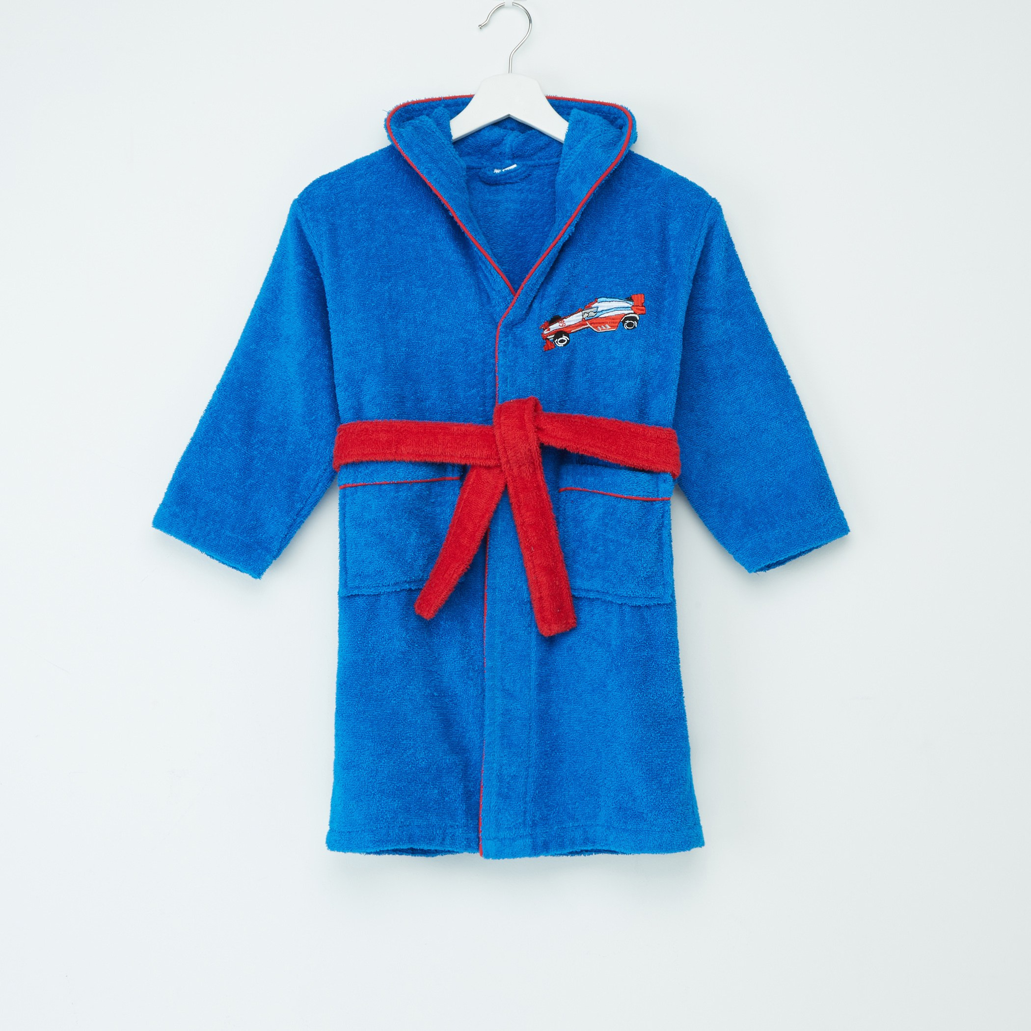 Champ's Racer Long Sleeves Bathrobe-babyandkids-bathandstorage-bath-bathrobesandponchos-image-2