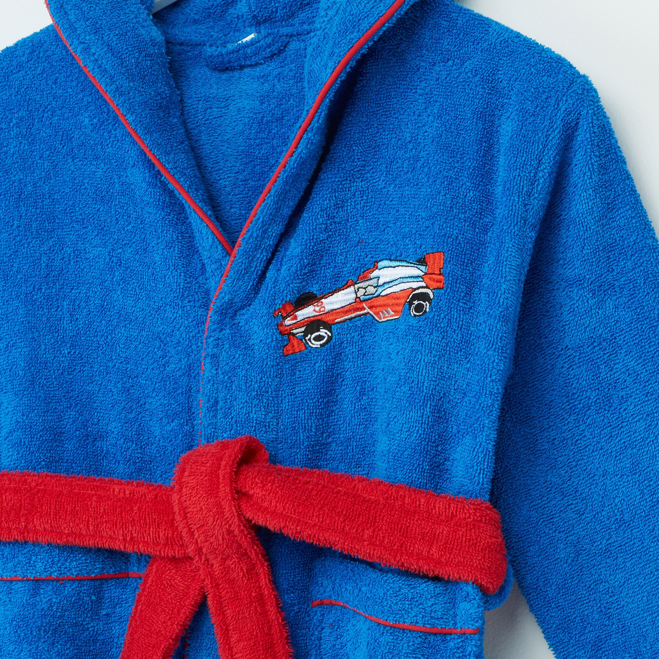 Champ's Racer Long Sleeves Bathrobe-babyandkids-bathandstorage-bath-bathrobesandponchos-image-3