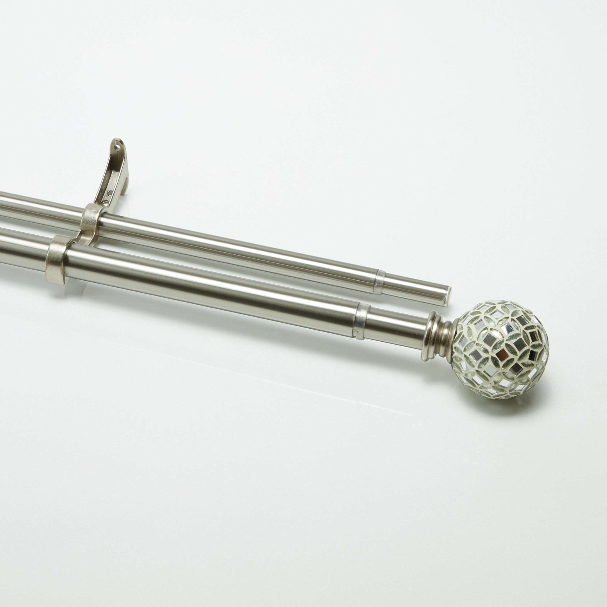 Double Extendable Curtain Rod - 132-366 cm-household-windows-curtainrodsandaccessories-curtainrods-image-1