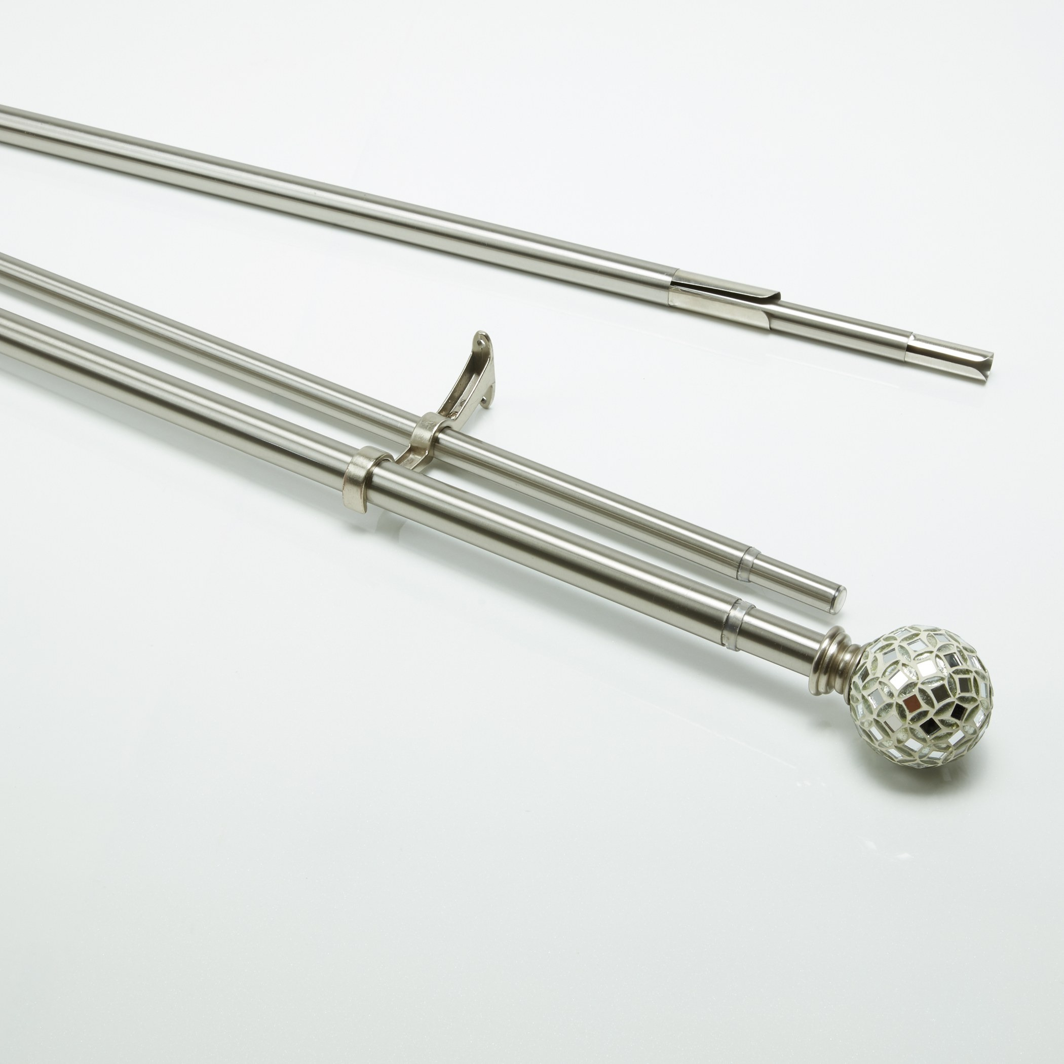 Double Extendable Curtain Rod - 132-366 cm-household-windows-curtainrodsandaccessories-curtainrods-image-3