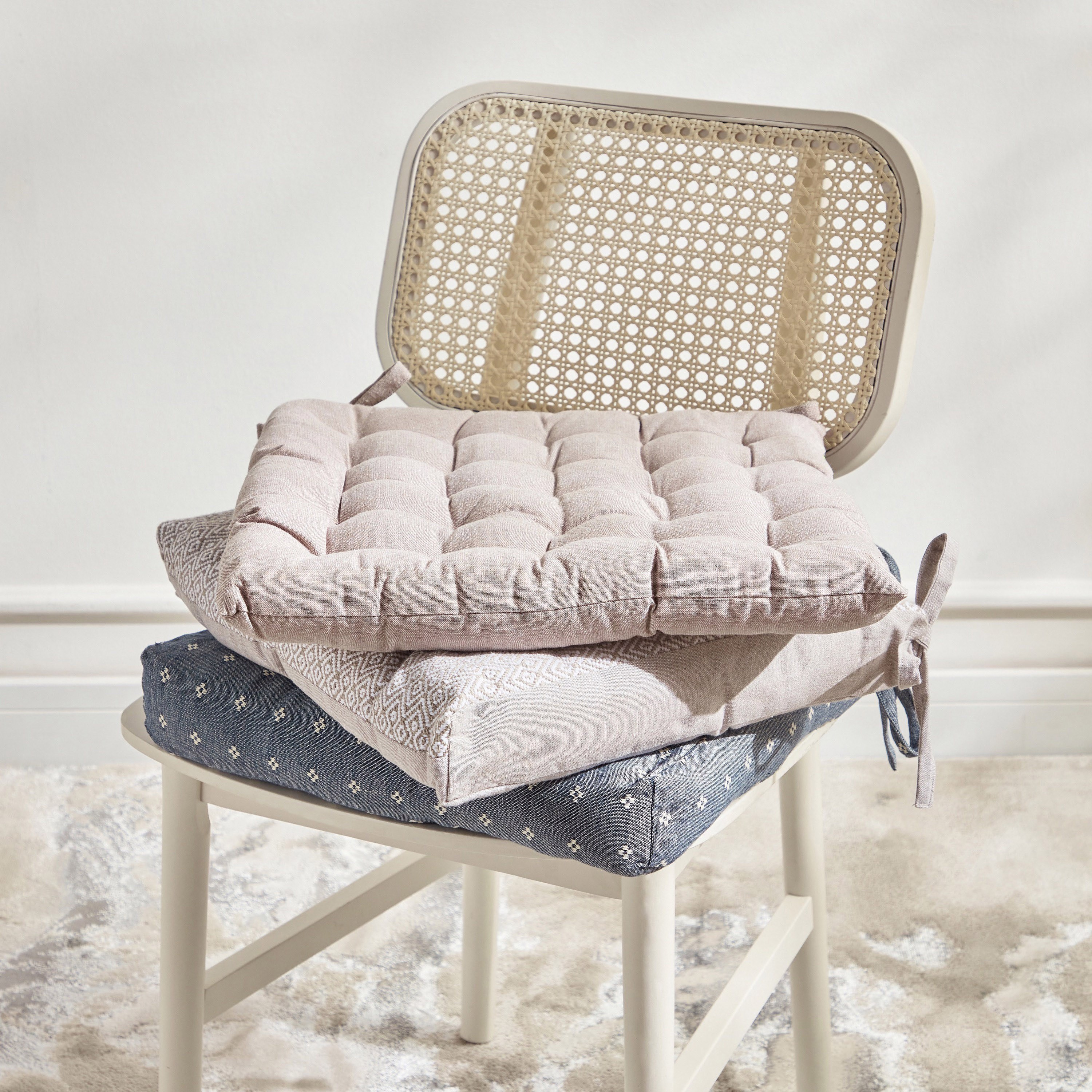 Olivia Embroidered Chair Pad - 40x40 cms-household-cushionsandthrows-chairpads-image-3