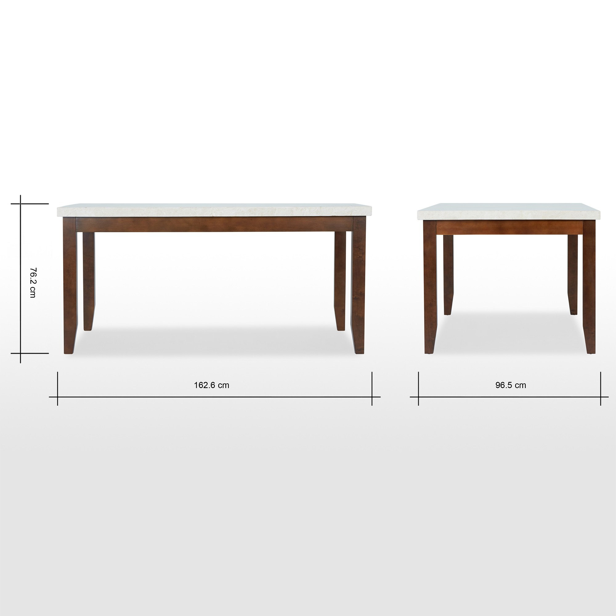 Six seater dining table shop size