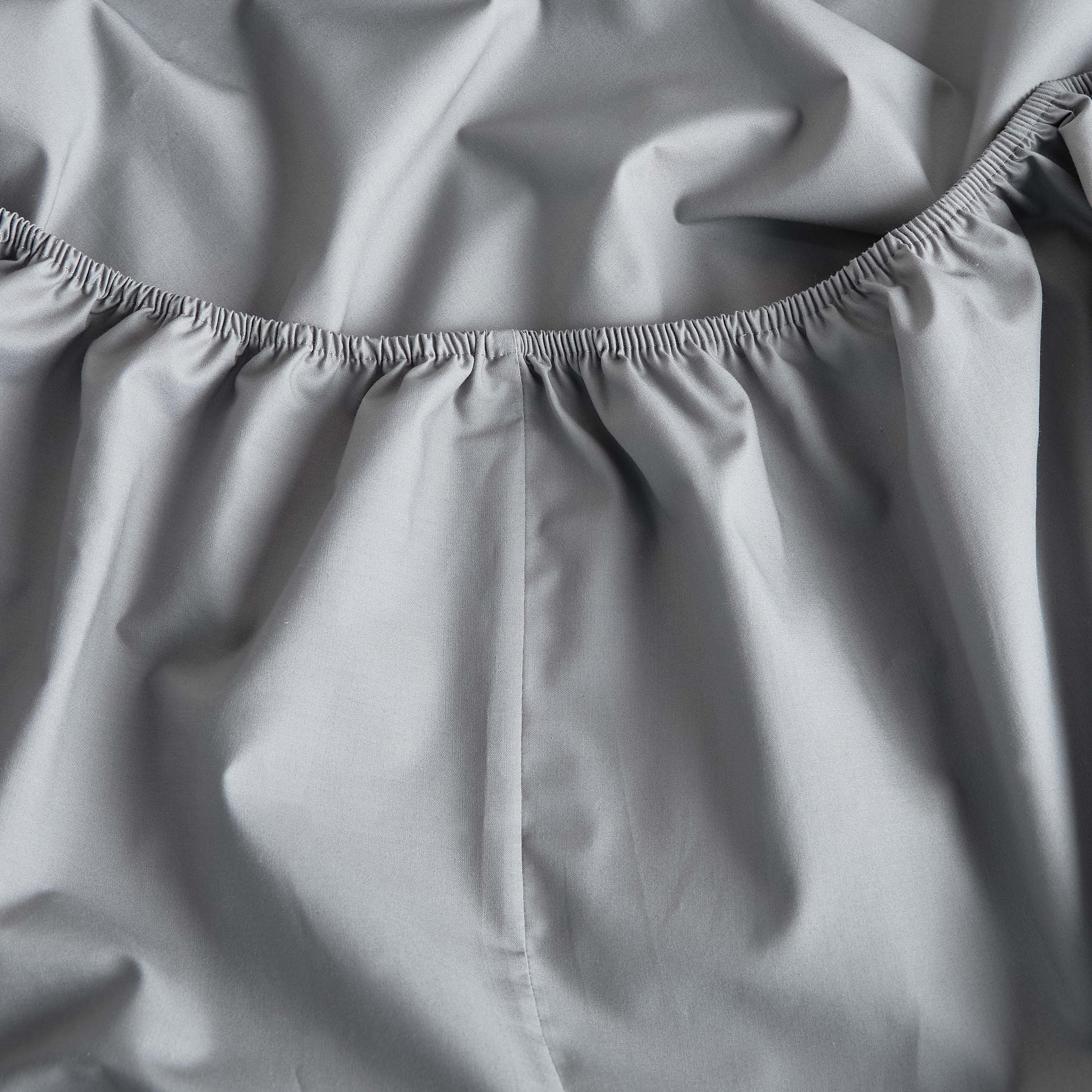 Serenity Cotton Percale 200 Thread Count Full Fitted Sheet - 120x200 cm-household-bedding-sheetsandpillowcases-fittedsheets-image-2