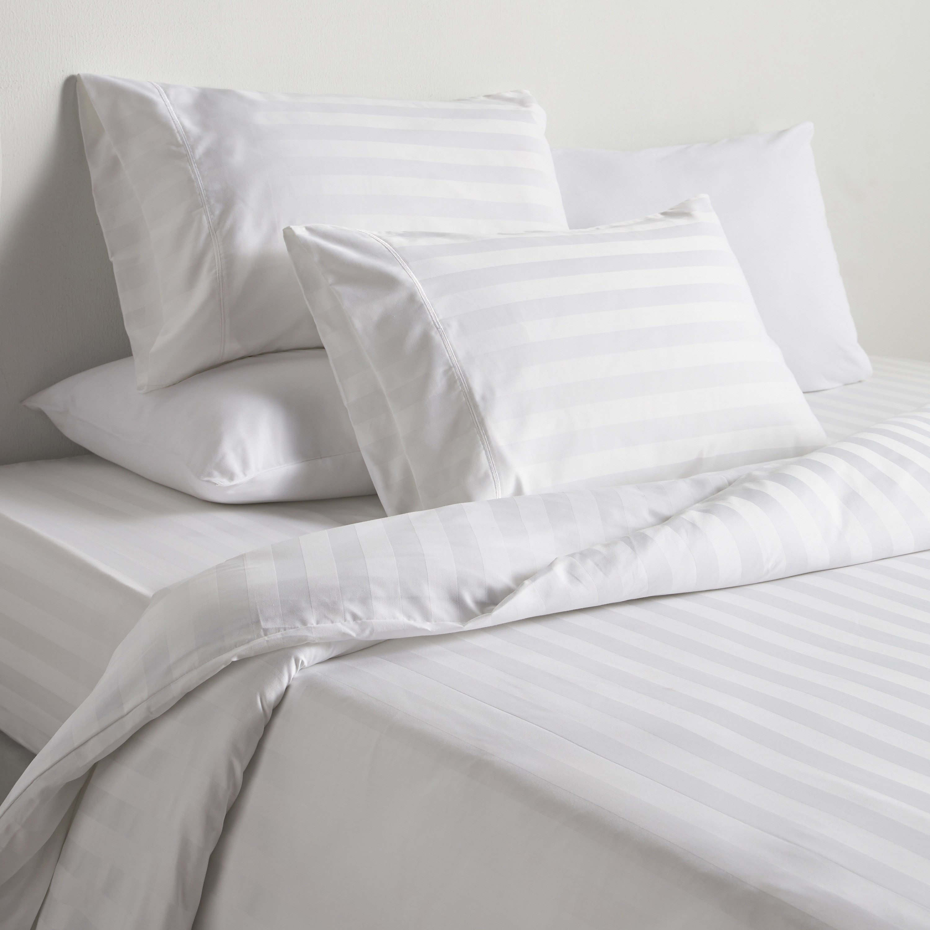 Satin Stripe Pima Cotton Sateen 525 Thread Count 3-Piece Queen Duvet Cover Set - 200x200 cm-household-bedding-duvetandcovers-duvetcovers-image-1