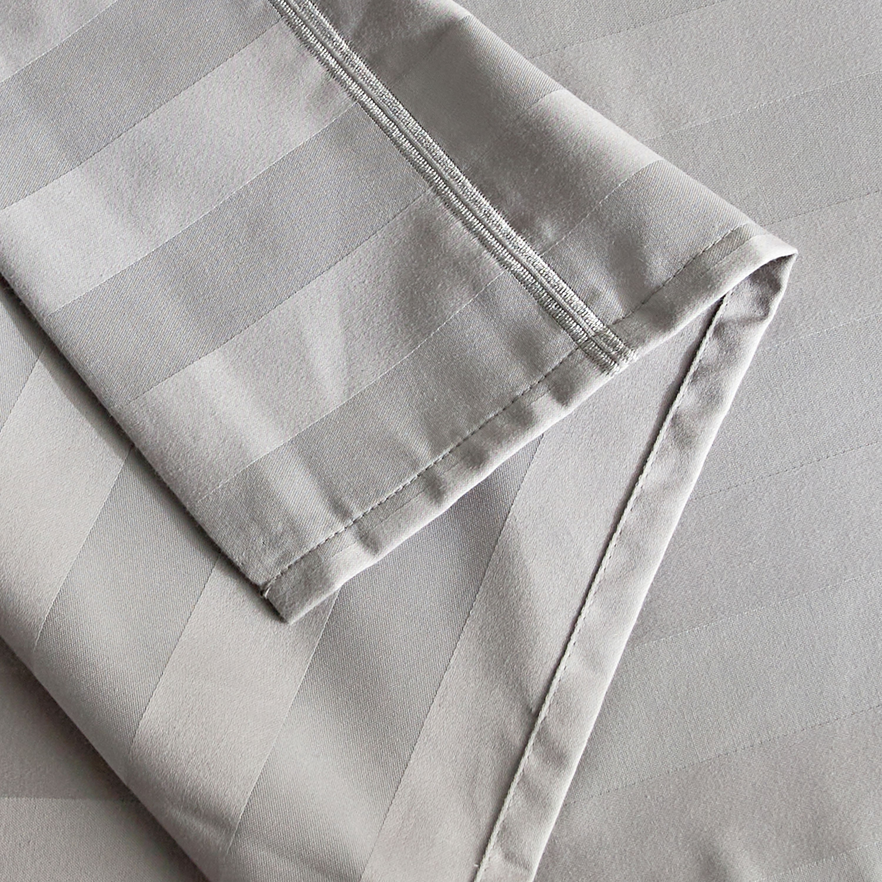 Satin Stripe Pima Cotton Sateen 525 Thread Count Super King Flat Sheet - 260x270 cm-household-bedding-sheetsandpillowcases-flatsheets-image-4