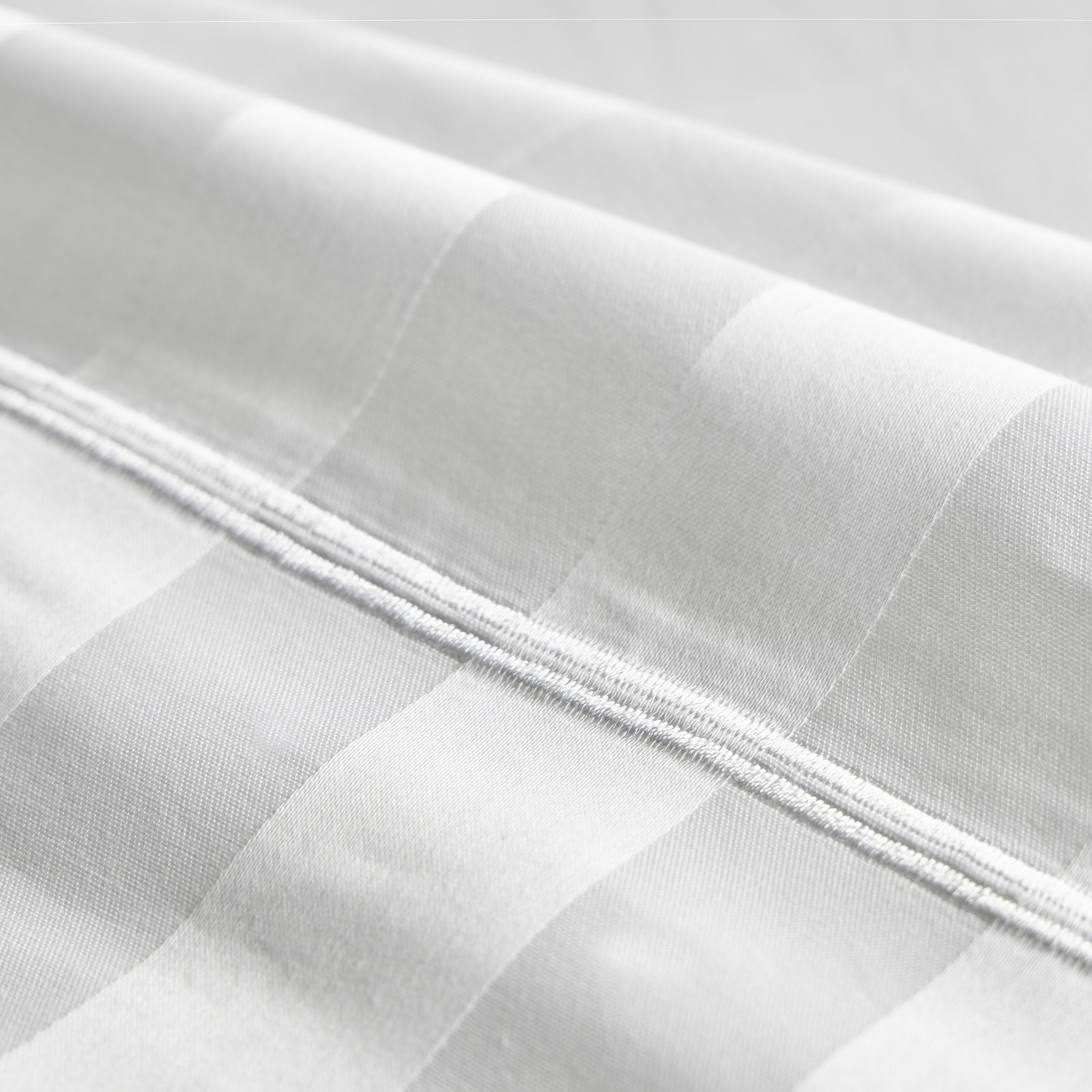 Satin Stripe Pima Cotton Sateen 525 Thread Count Super King Flat Sheet - 260x270 cm-household-bedding-sheetsandpillowcases-flatsheets-image-3