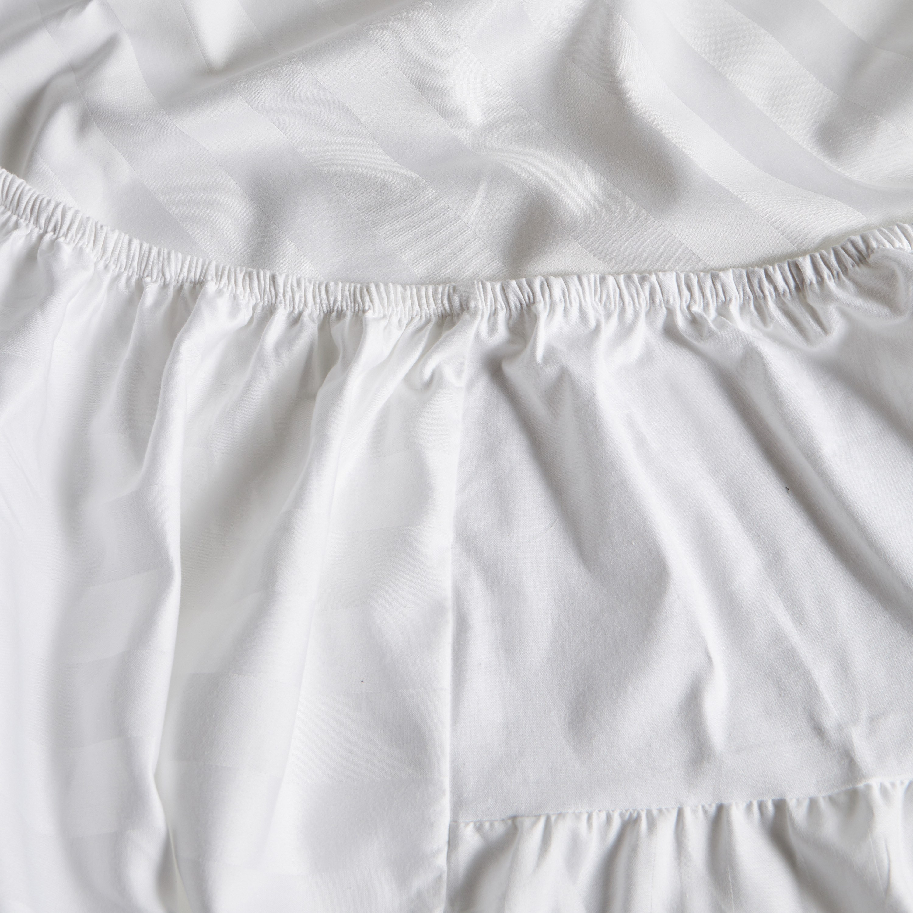 Satin Stripe Pima Cotton Sateen 525 Thread Count Full Fitted Sheet  - 120x200 cm-household-bedding-sheetsandpillowcases-fittedsheets-image-3