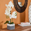 White Orchid Artificial Plant in Ceramic Pot - 63.5 cms-household-gardenandoutdoor-artificialflowersandplants-flowers-image-2