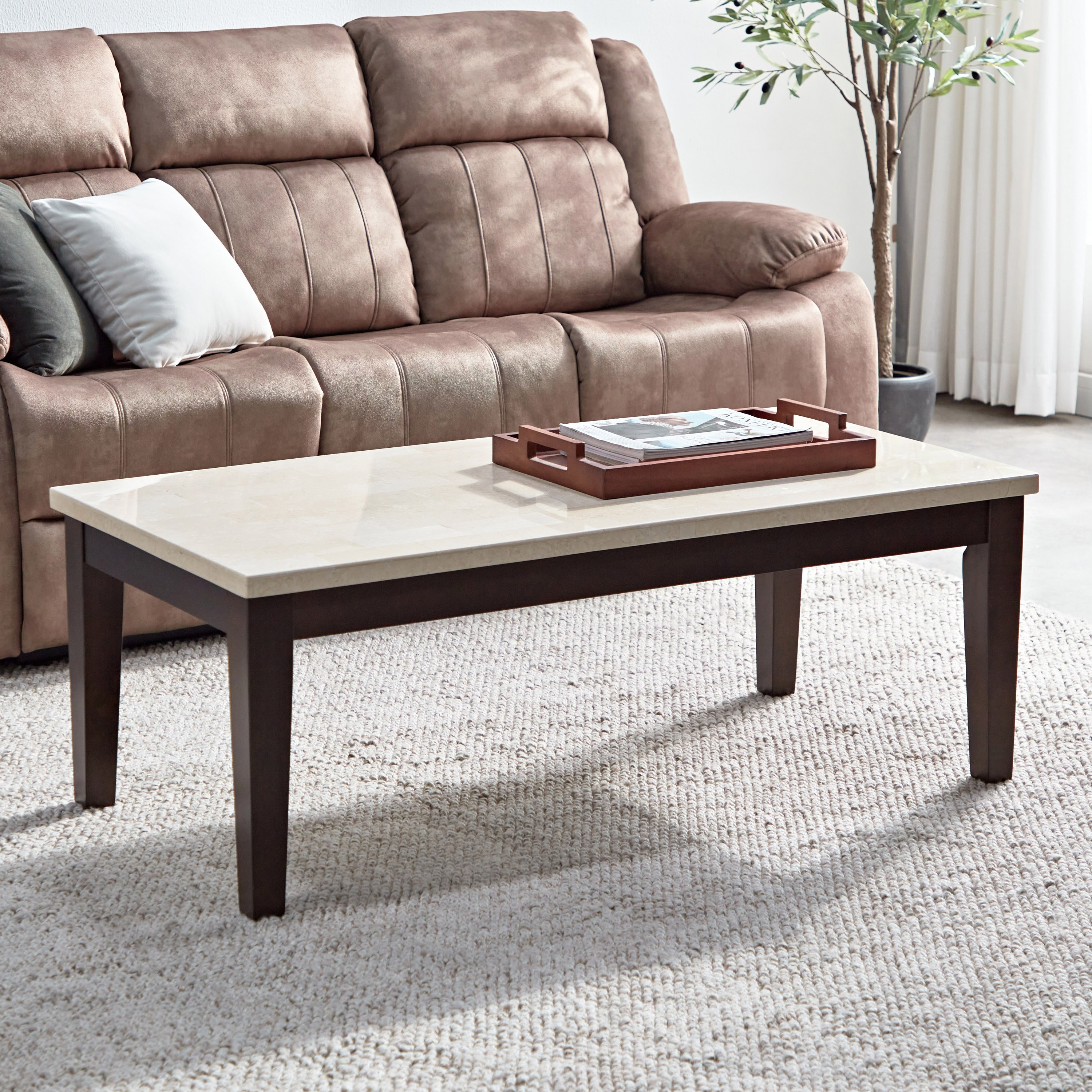 Marble Top Living Room Tables Baci Living Room