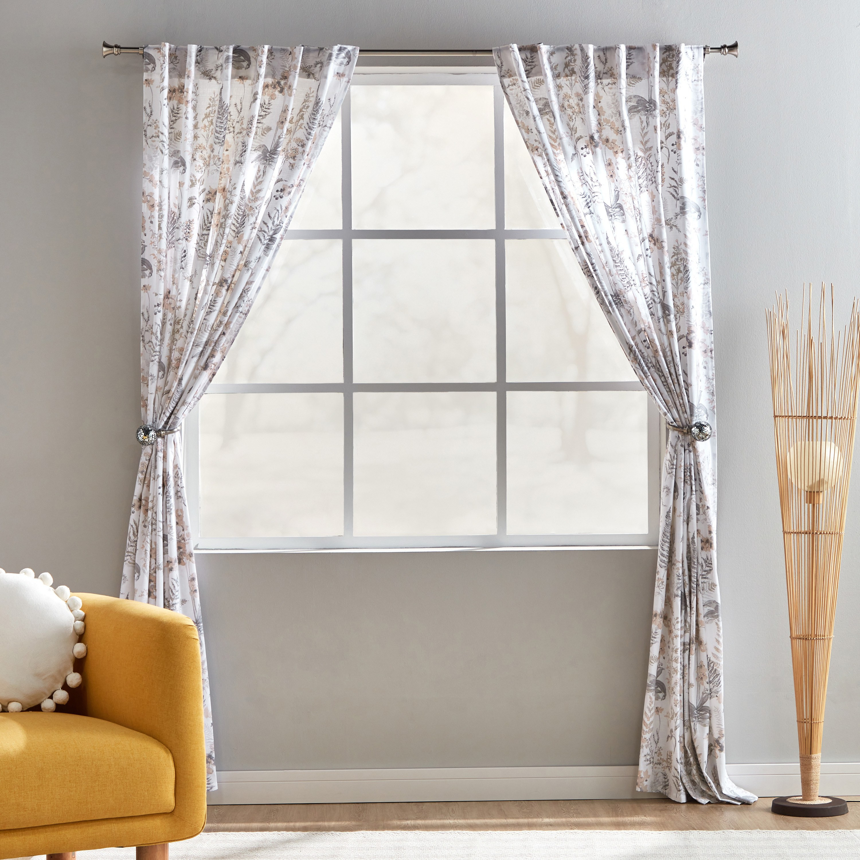 Jardim 2-Piece Printed Curtain Set - 135x240 cm-household-windows-curtains-image-5