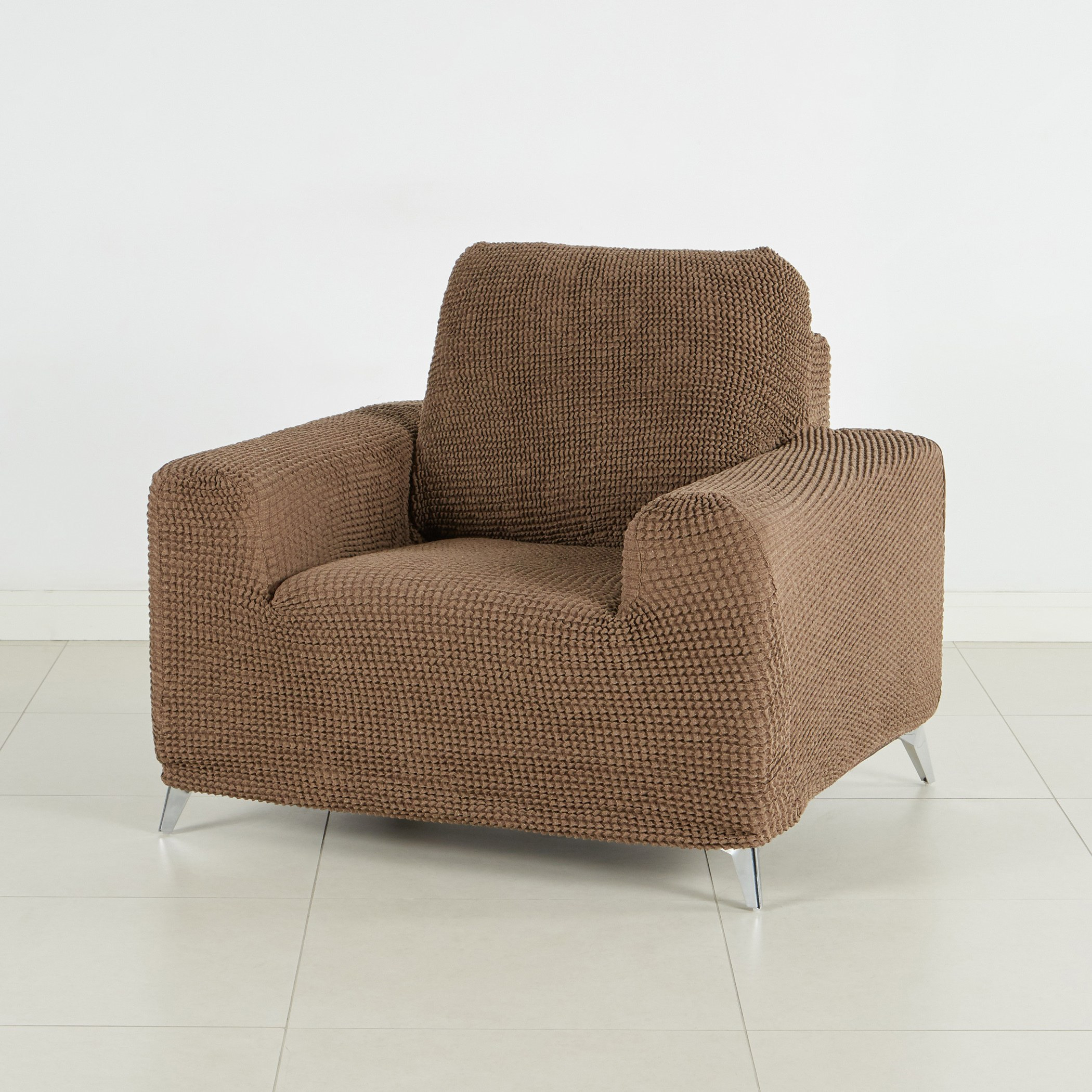 Glamour Super Stretch Textured Single Seater Sofa Cover - 70x110 cms-household-cushionsandthrows-seatcovers-image-2