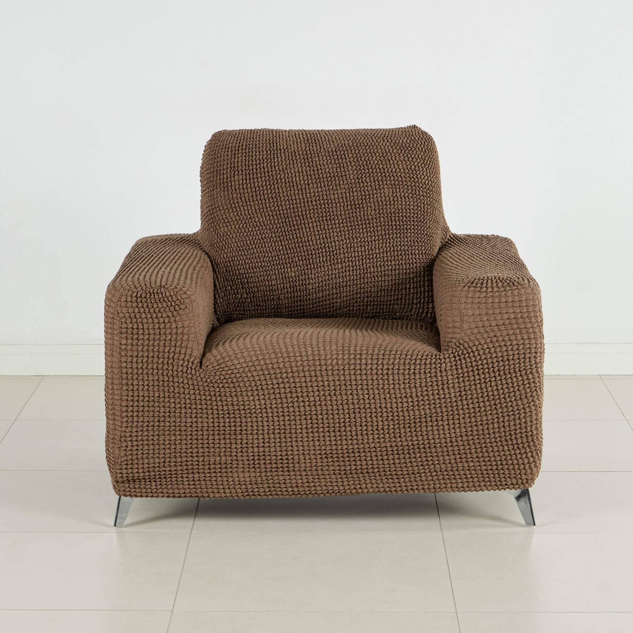 Glamour Super Stretch Textured Single Seater Sofa Cover - 70x110 cms-household-cushionsandthrows-seatcovers-image-1