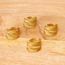 طقم حلقات مناديل بتصميم ورق شجر بارز الملمس - طقم من 4 قطع-household-dining-tablelinen-napkinsandaccessories-image-3