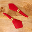طقم حلقات مناديل بتصميم ورق شجر بارز الملمس - طقم من 4 قطع-household-dining-tablelinen-napkinsandaccessories-image-1