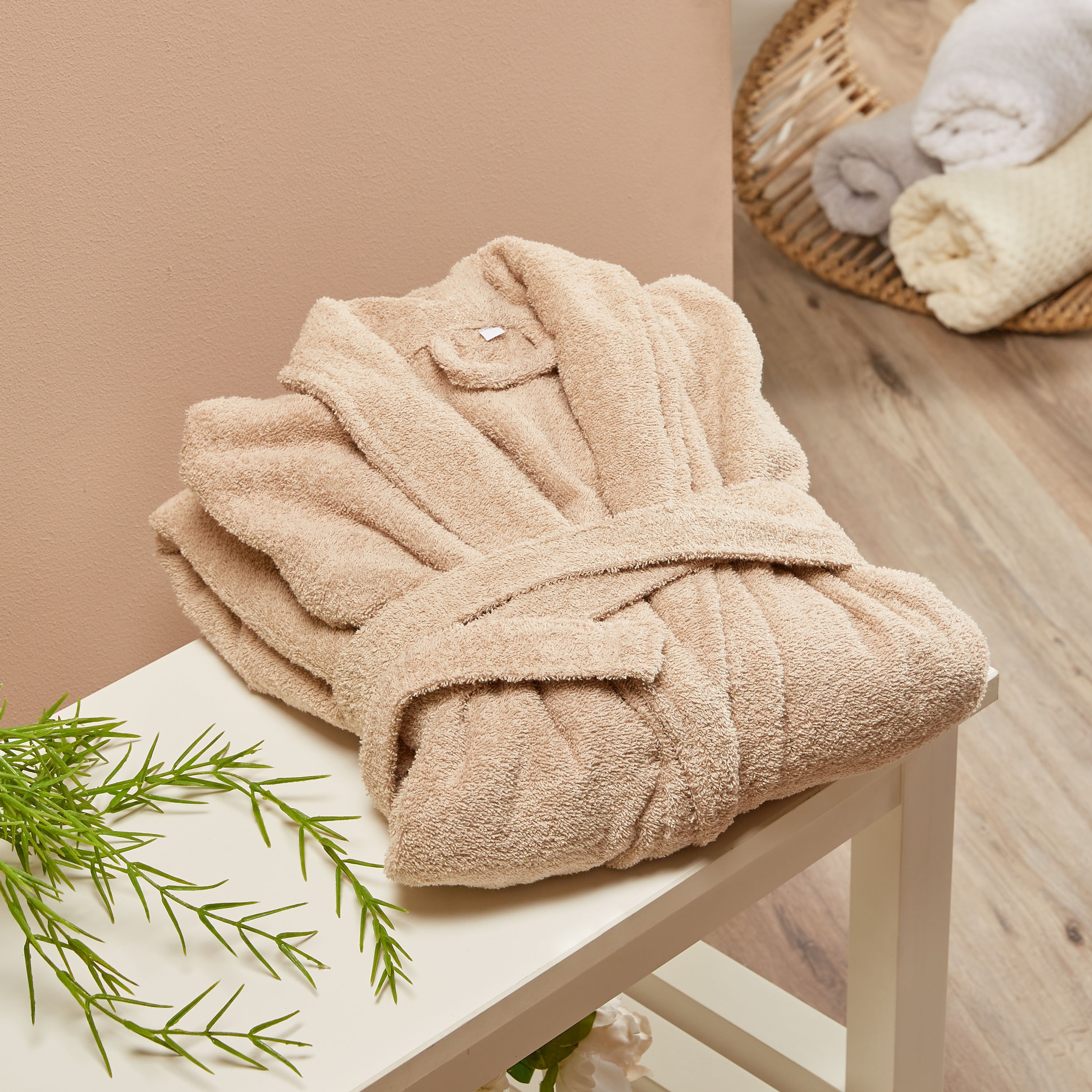 Ashley Pocket Detail Bathrobe-household-bathandlaundry-bathlinen-bathrobesandslippers-bathrobes-image-2