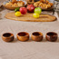 Acacia Wooden Calabash in Pouch - Set of 4-household-dining-dinnerware-bowls-image-1
