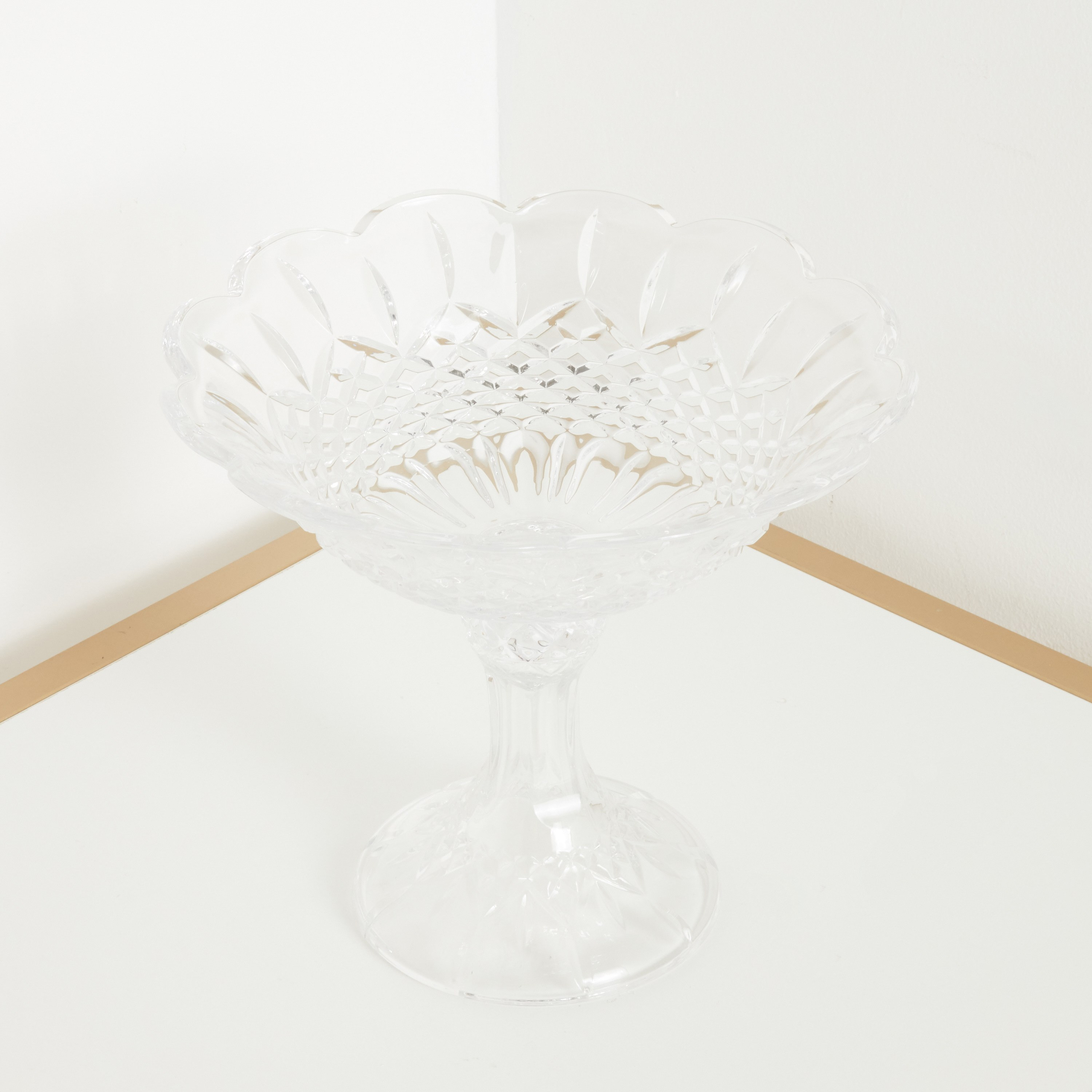 Dorun Clear Glass Decorative Stem Bowl-household-decor-vasesandbowls-image-2