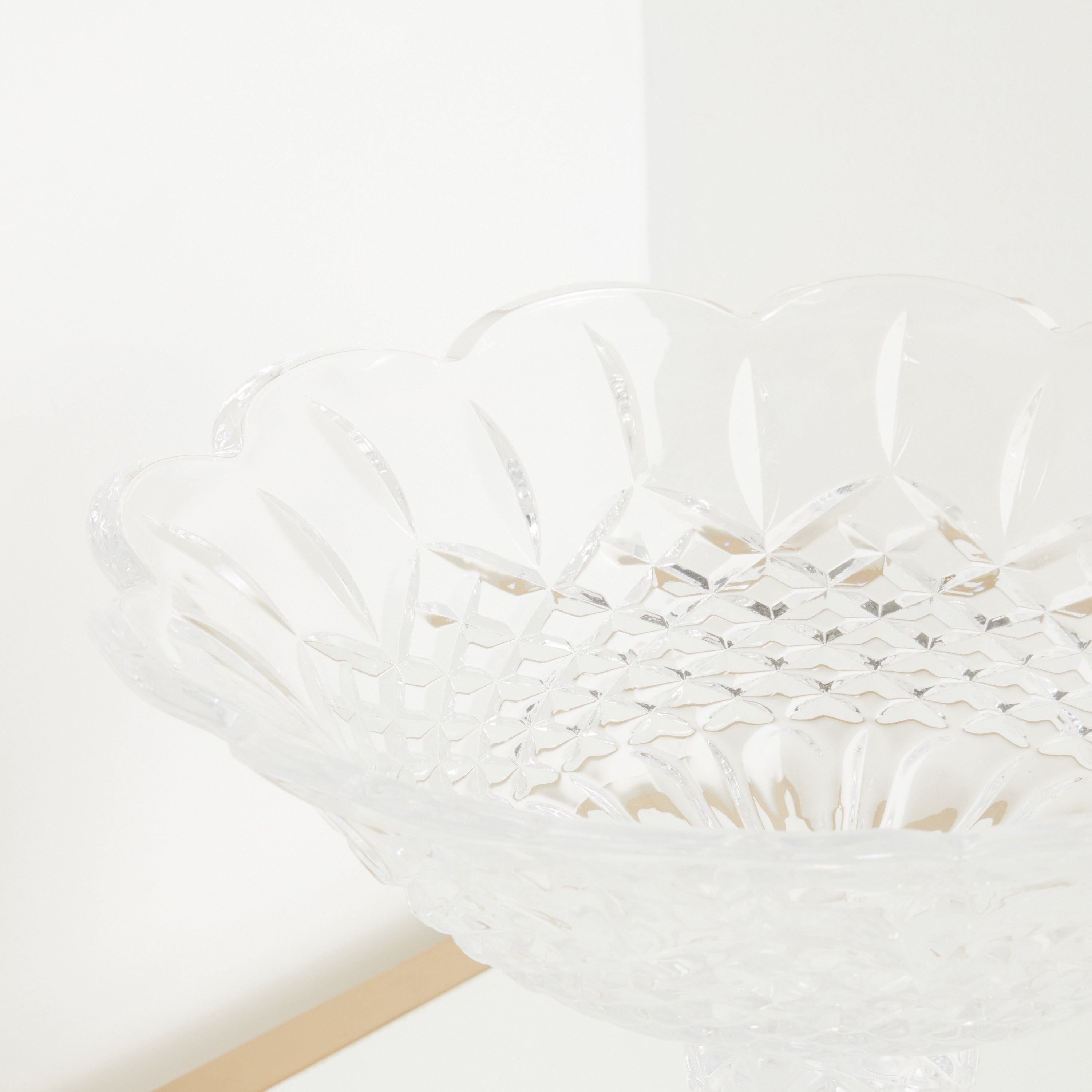 Dorun Clear Glass Decorative Stem Bowl-household-decor-vasesandbowls-image-3