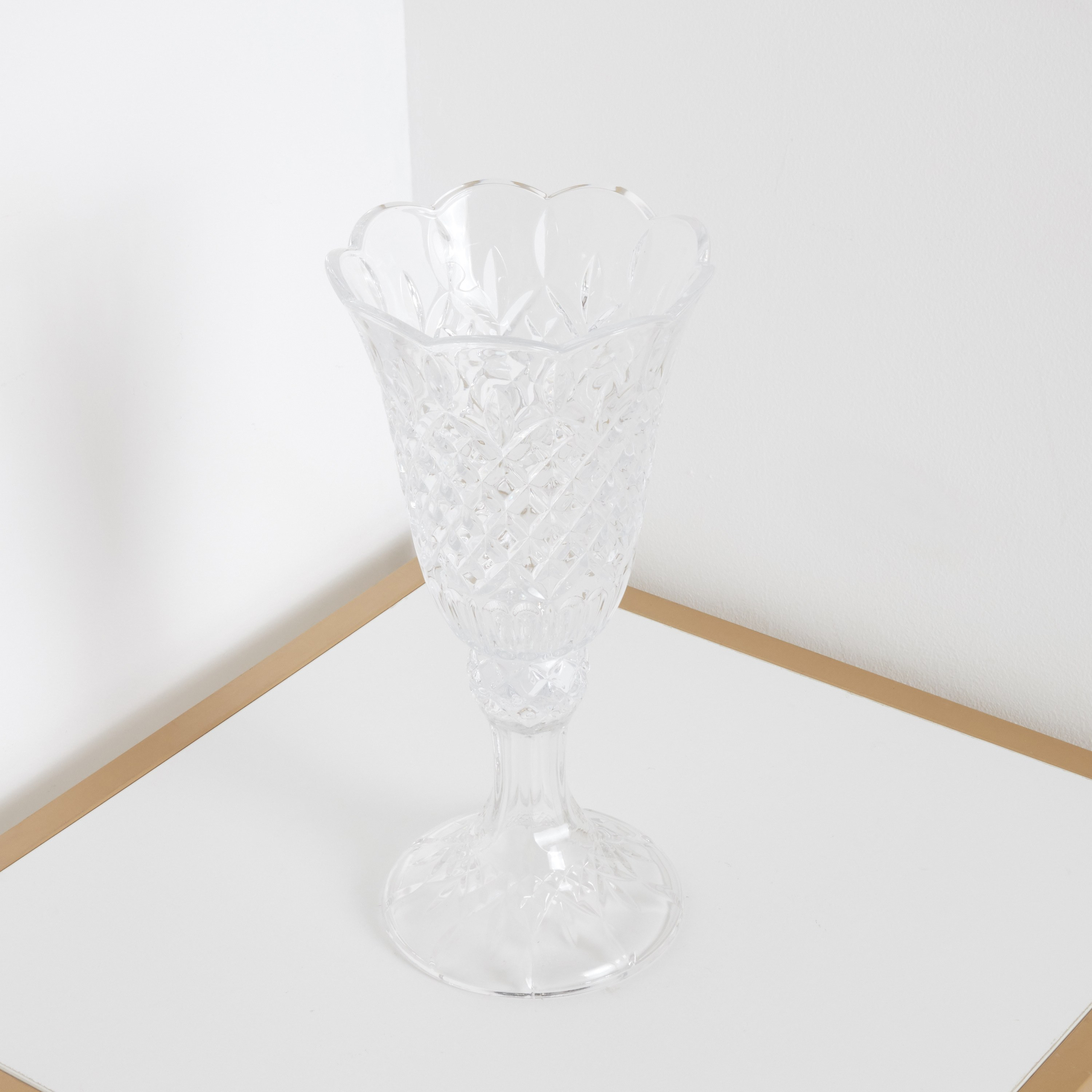 Dorun Clear Glass Decorative Stem Vase-household-decor-vasesandbowls-image-2