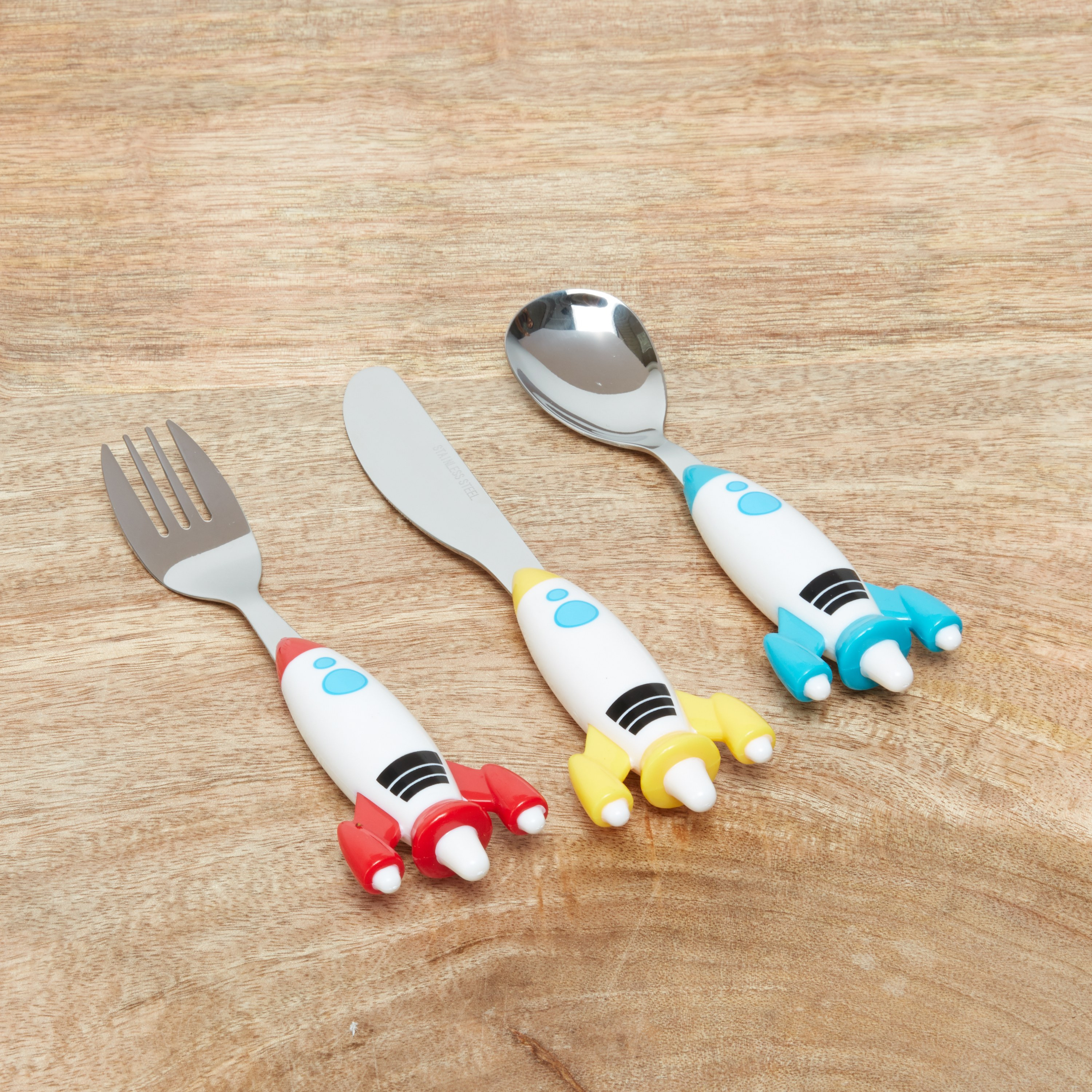 طقم أدوات مائدة 3- قطعة روكيت-babyandkids-eatanddrink-cutlery-image-2