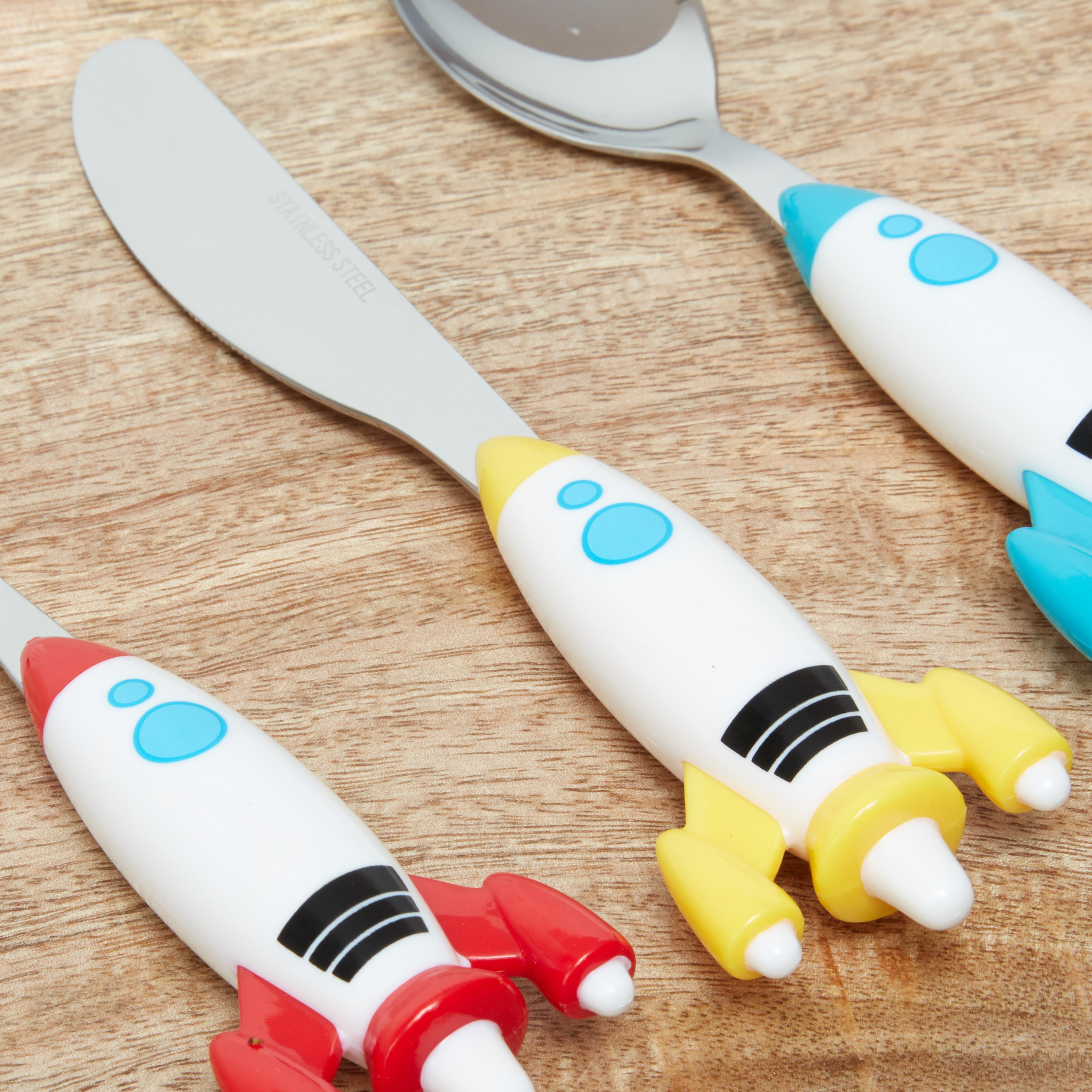 طقم أدوات مائدة 3- قطعة روكيت-babyandkids-eatanddrink-cutlery-image-3