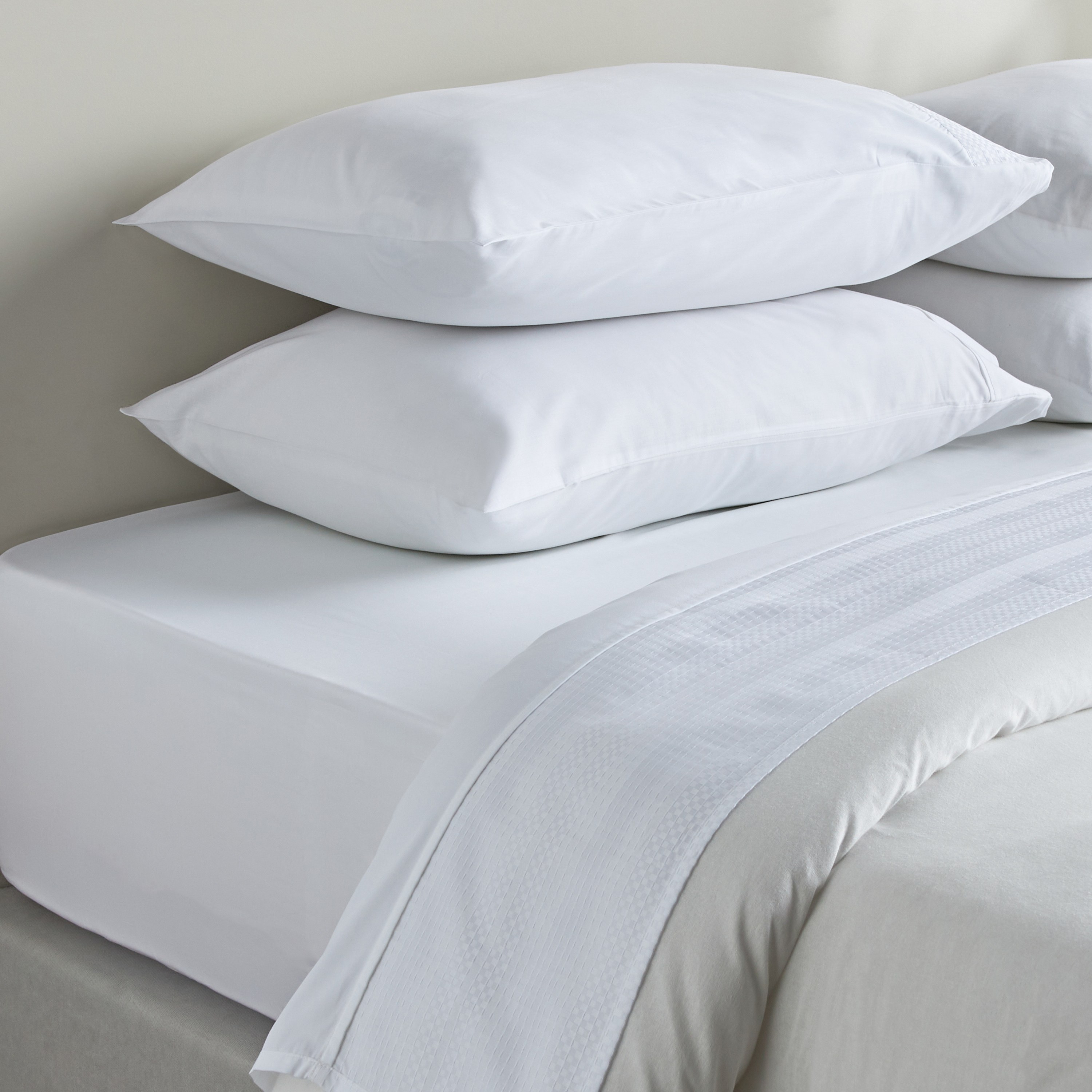 Eternity Cotton Percale 325 Thread Count Queen Flat Sheet - 180x270 cm-household-bedding-sheetsandpillowcases-flatsheets-image-4