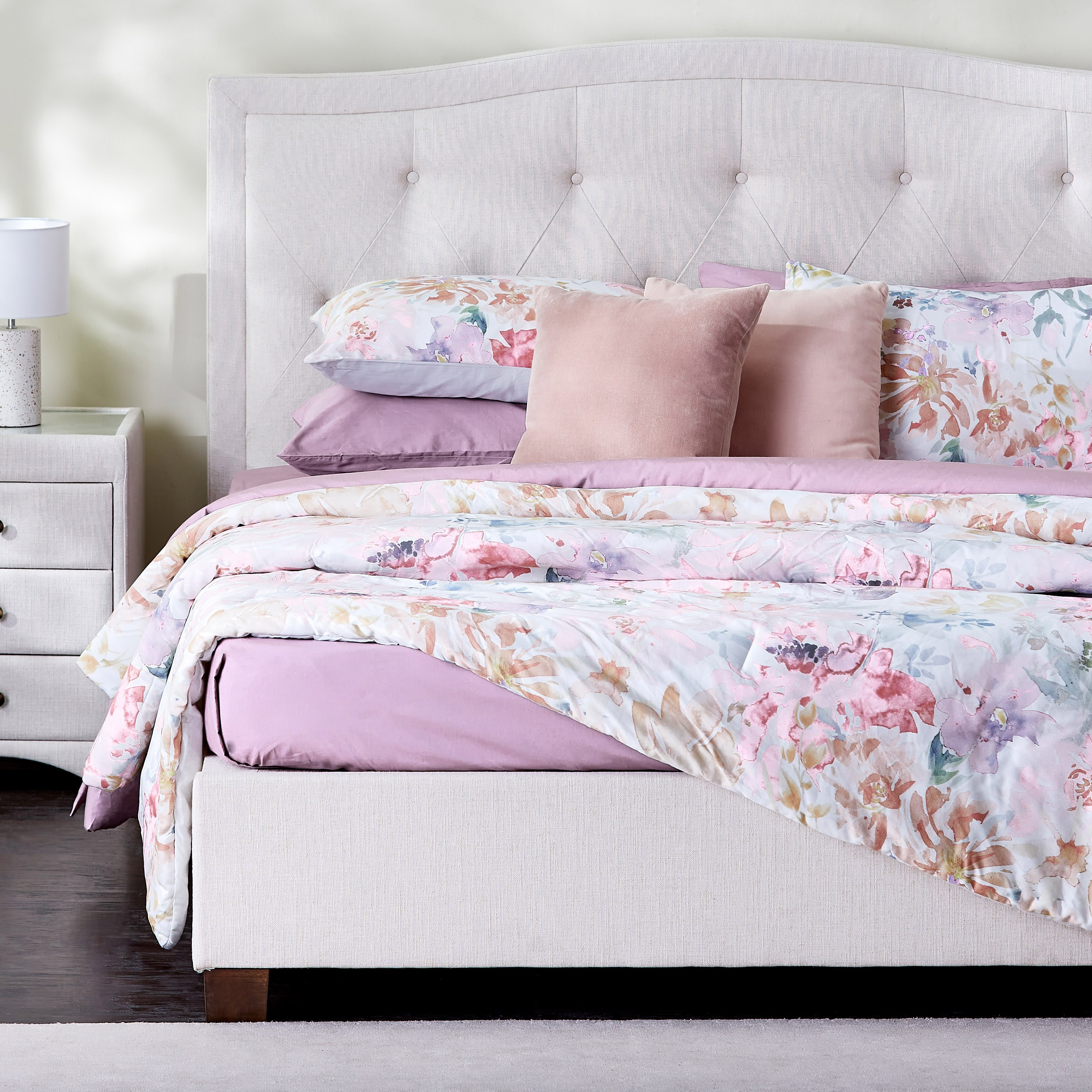طقم غطاء لحاف مقاس كامل 3 قطع عدد خيوط 325 قطن بركال - إيترنيتي - 160x200 سم-household-bedding-duvetandcovers-duvetcovers-image-7
